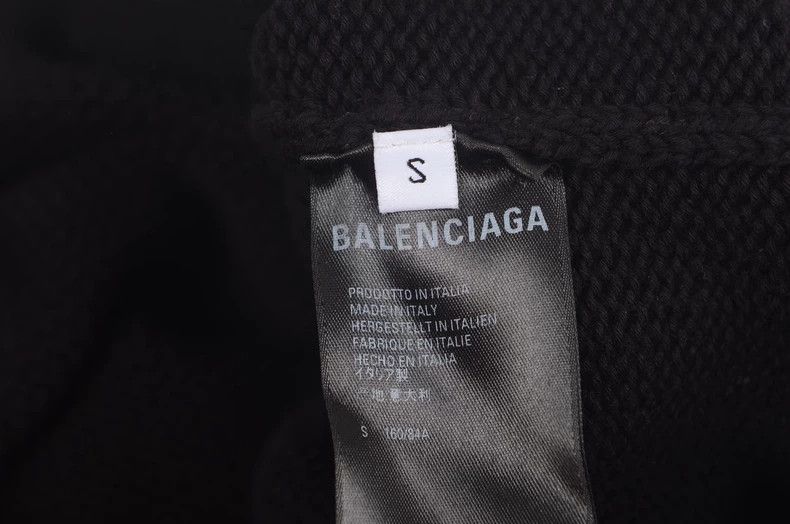 Balenciaga Balenciaga Black Letter Diamond Embellished Cotton Round N Size US S / EU 44-46 / 1 - 3 Thumbnail