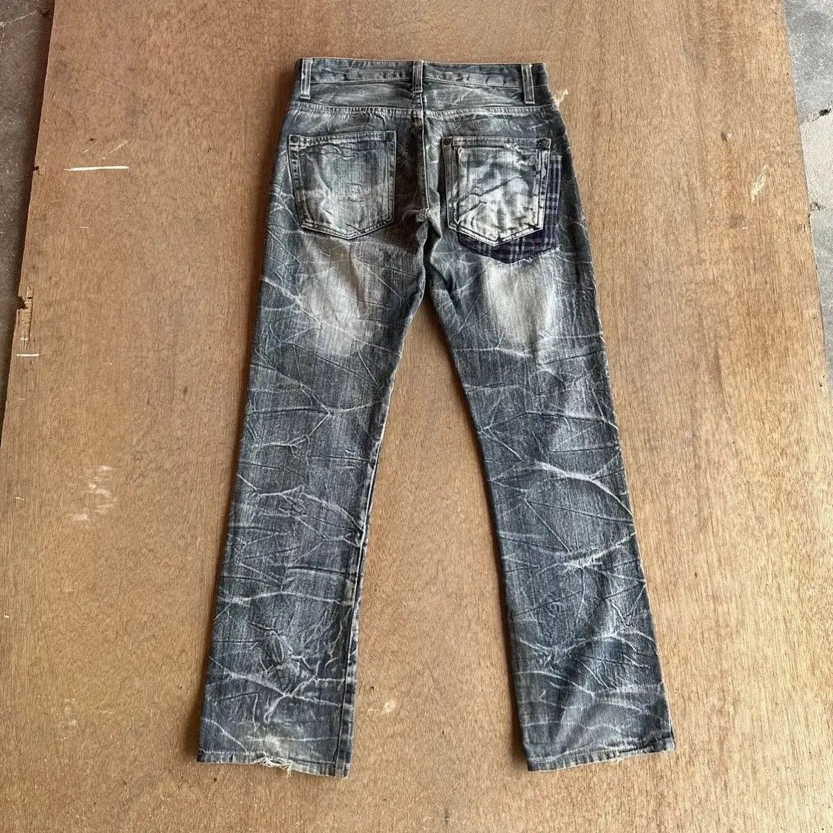 Seditionaries SICKS🔥MILD LIFE “SKULL BONES” Jeans Japan Plaid Denim Pants Size US 32 / EU 48 - 12 Thumbnail