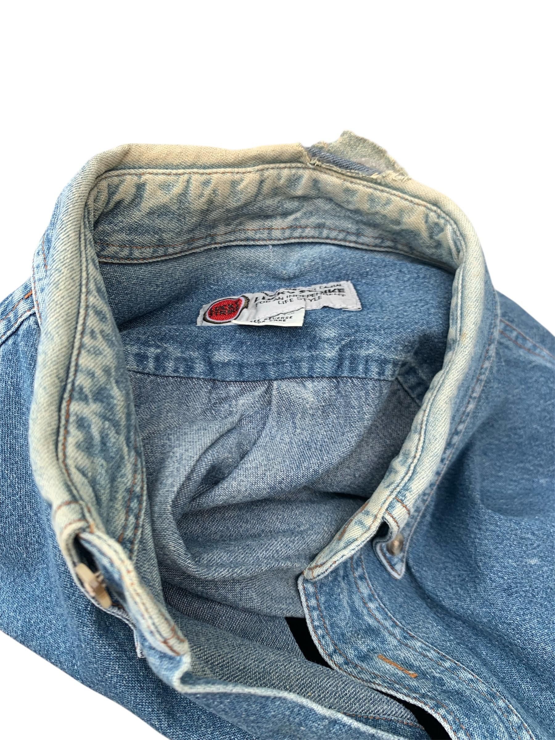 Vintage Vintage Lucky Strike Jeans Shirt Size US L / EU 52-54 / 3 - 9 Thumbnail