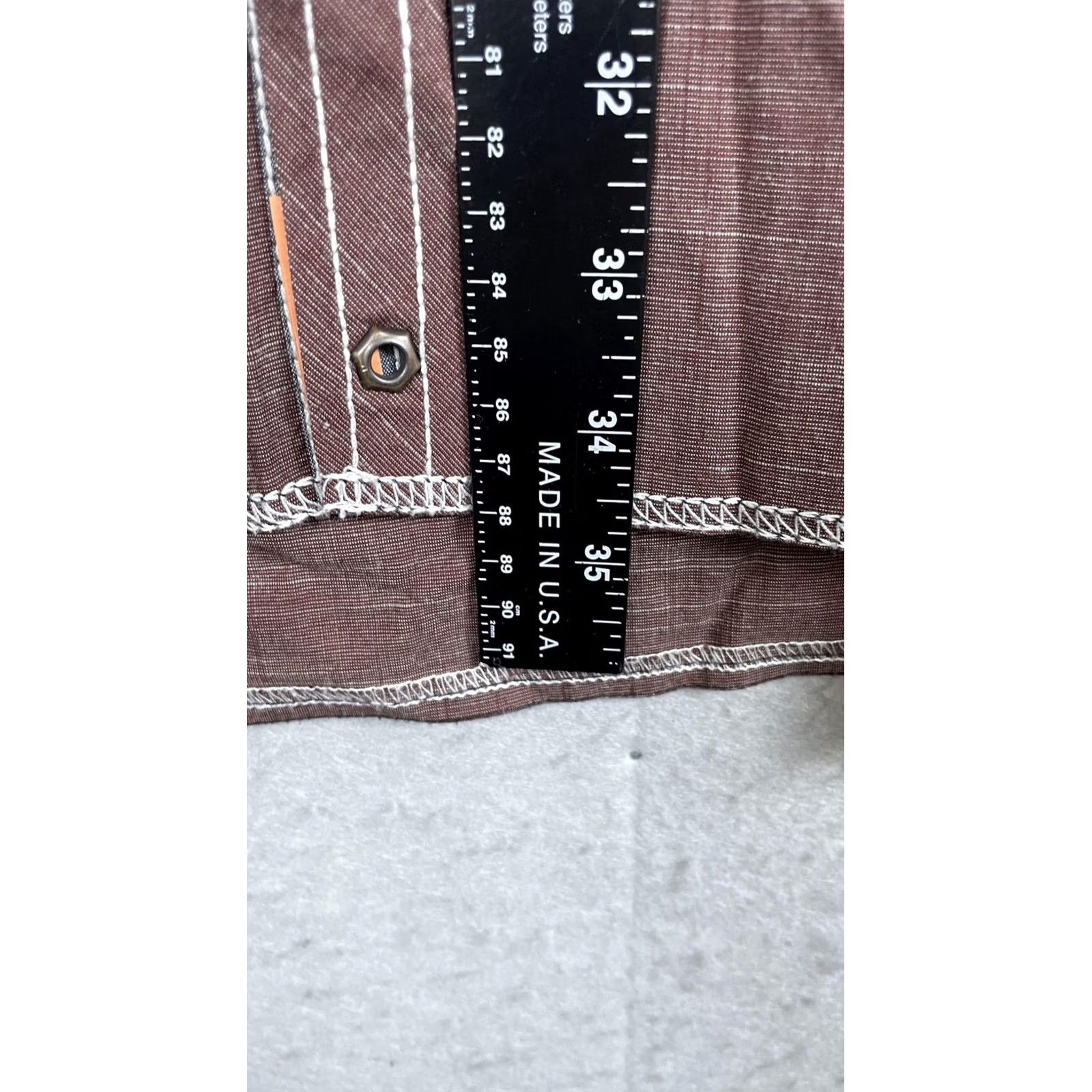 Buckle Black Buckle Black Western Shirt Mens Big Tall 4XL Brown Solid Long Sleeve Pearl Snap Size US XXL / EU 58 / 5 - 4 Thumbnail