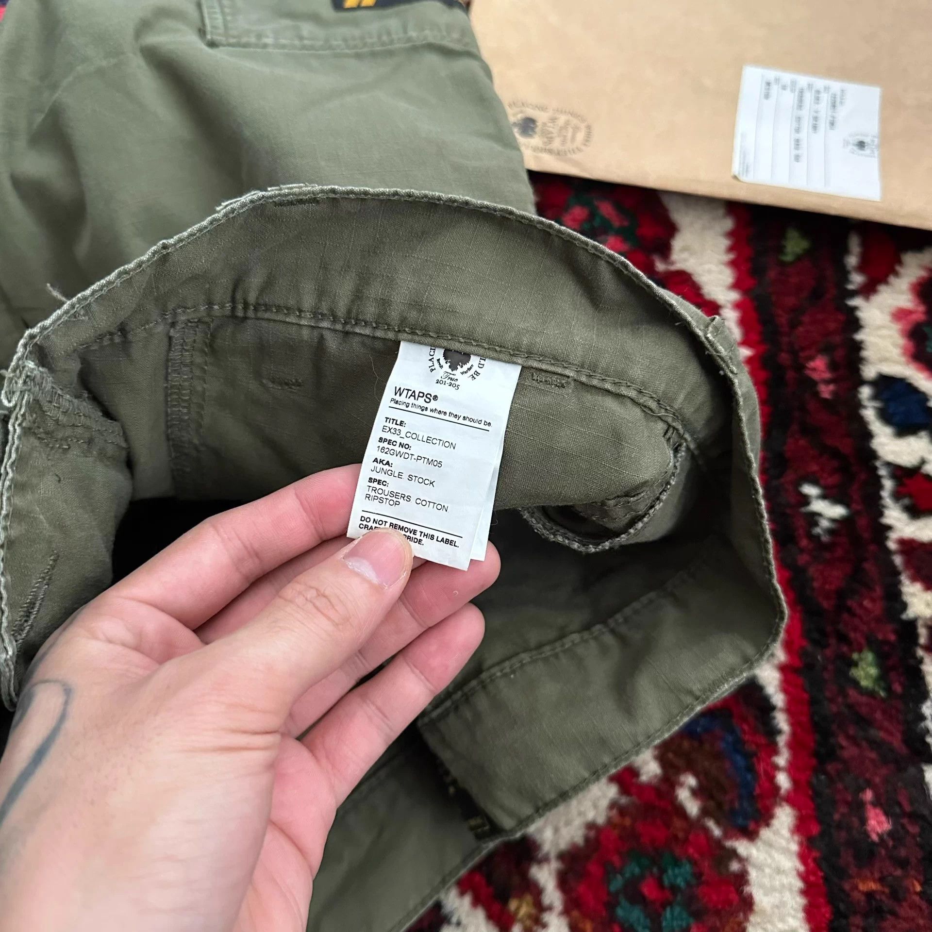 Wtaps WTAPS 16AW Jungle Stock Olive Drab Cargo Pants M Size US 33 - 5 Thumbnail