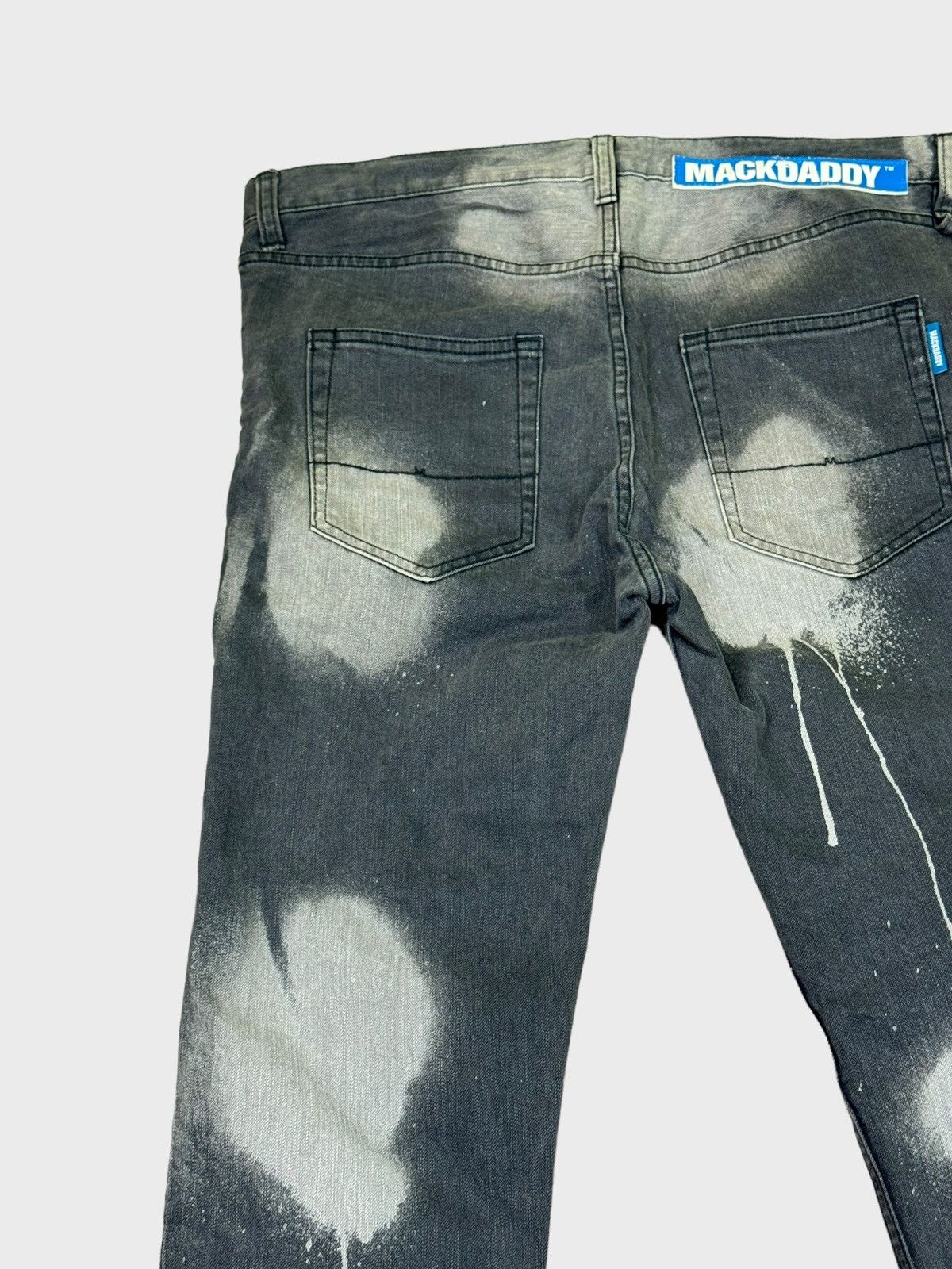 Japanese Brand MACKDADDY Japan Acid Washed Style Denim Pants Size US 35 - 10 Thumbnail