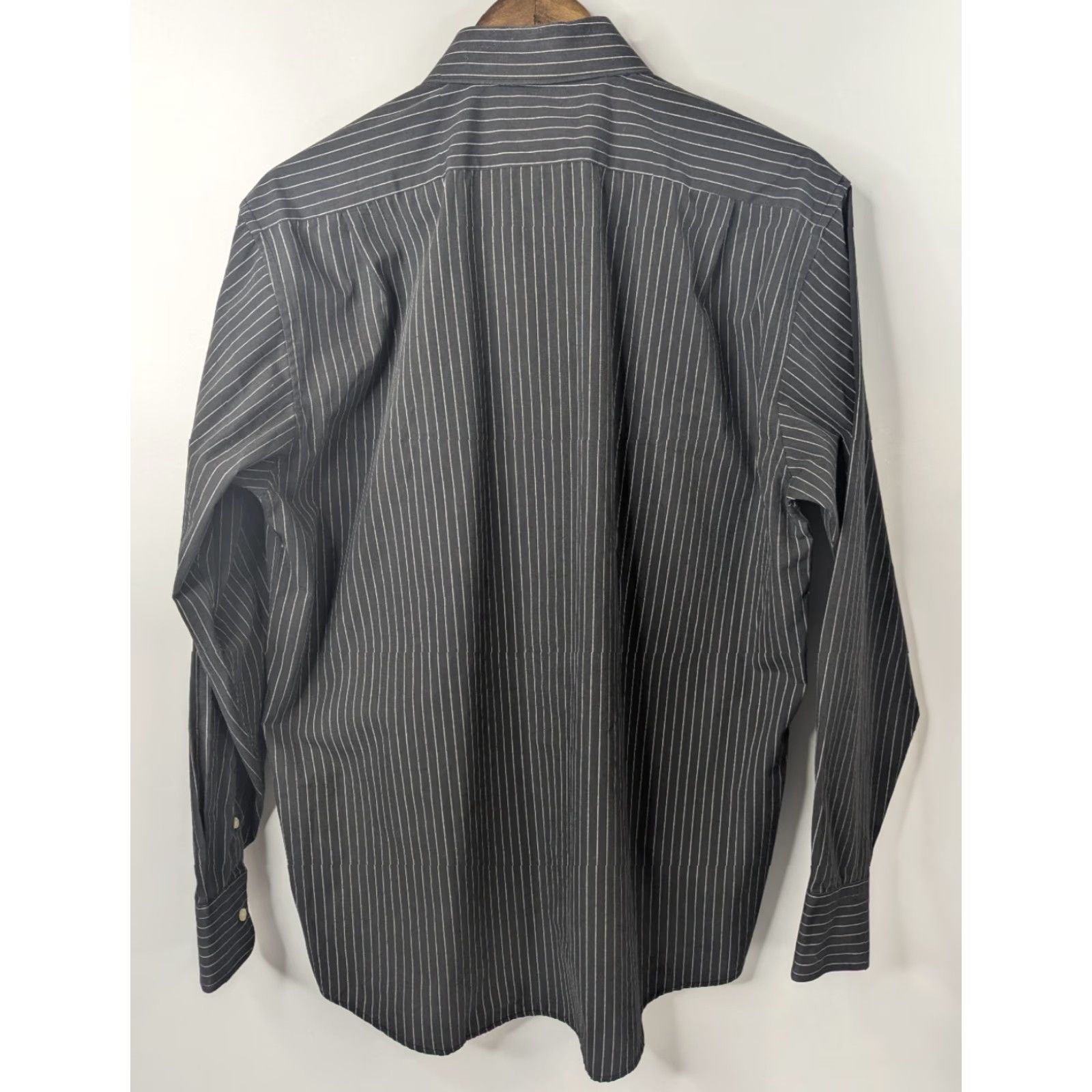 Lacoste Lacoste Shirt 38 Black PinStripe Long Sleeve Button-Down Preppy France Mens Size US M / EU 48-50 / 2 - 4 Thumbnail