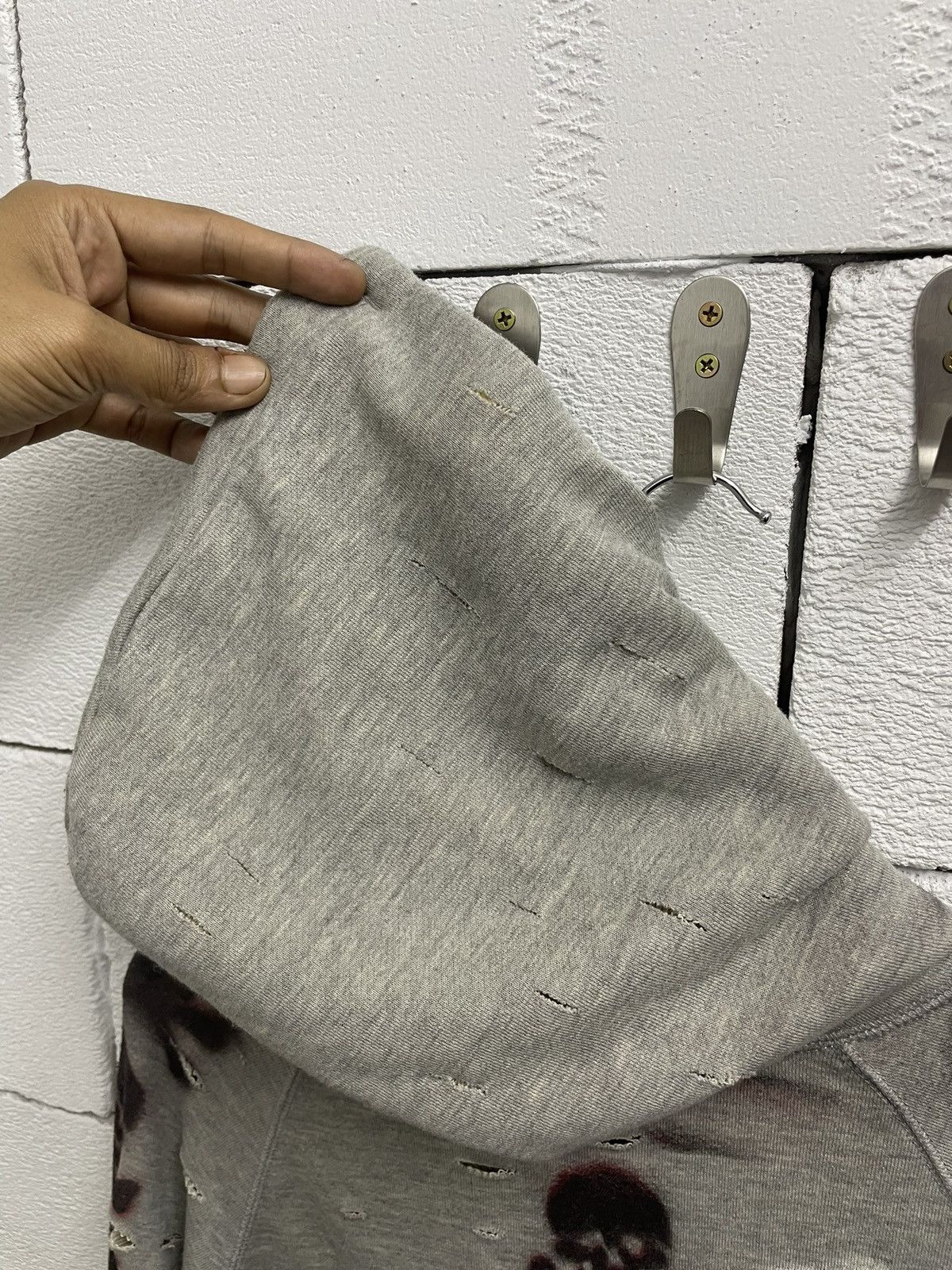 Designer Vintage Johnbull Thrashed Hoodies Distressed ERD Grunge Size US M / EU 48-50 / 2 - 15 Thumbnail