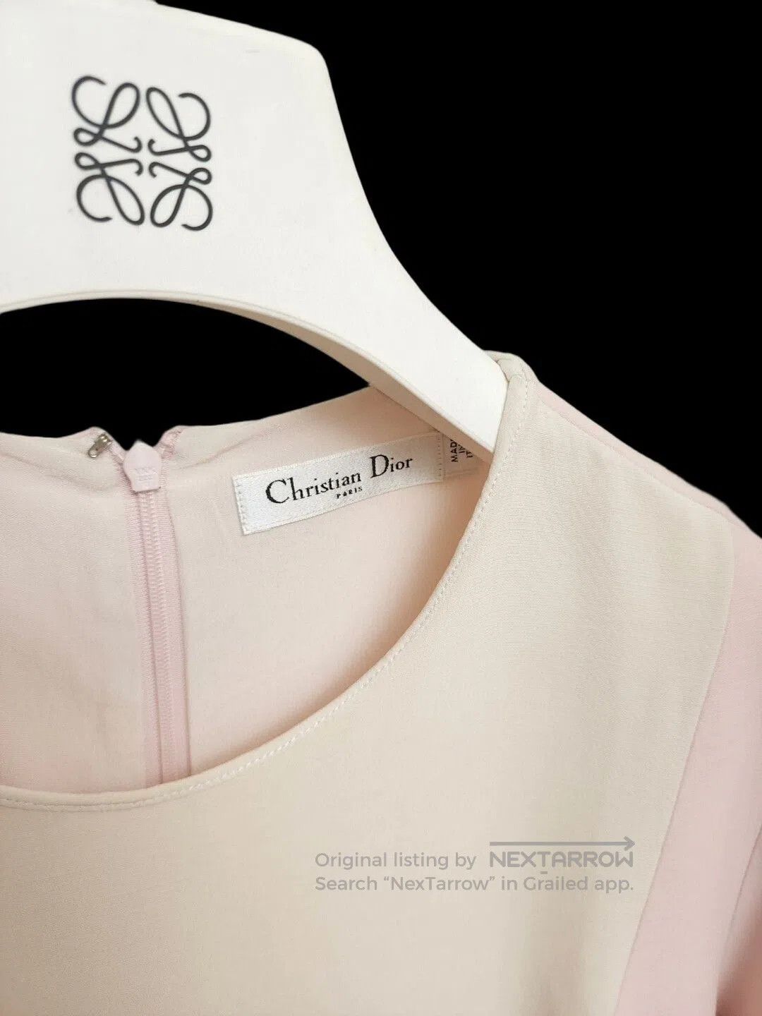 Dior dior pink and cream color block dress. Size US 40 / EU 56 - 5 Thumbnail