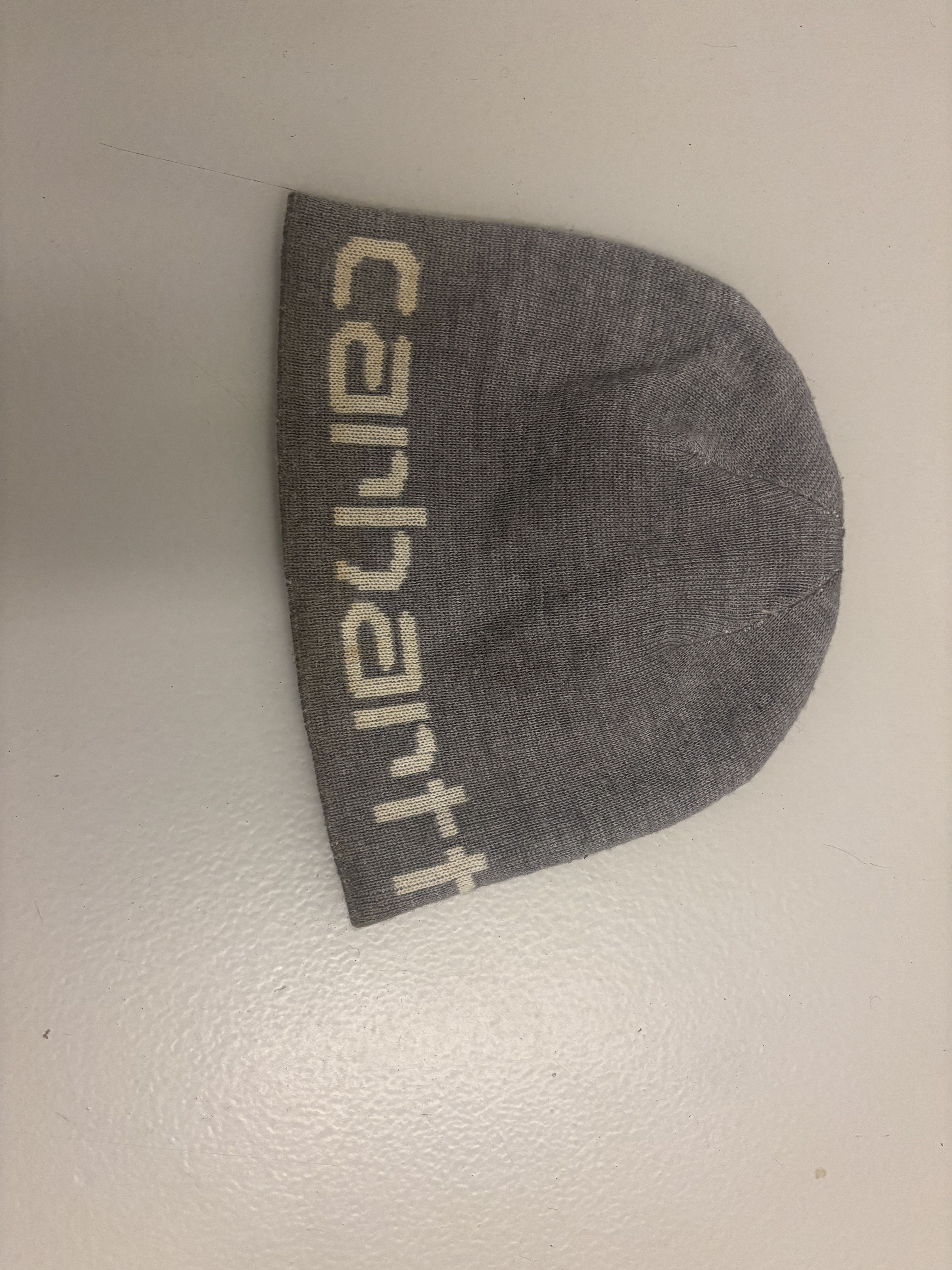 Carhartt Carhartt Grey Knit Beanie Hat Vintage Beanie Size ONE SIZE - 1 Preview