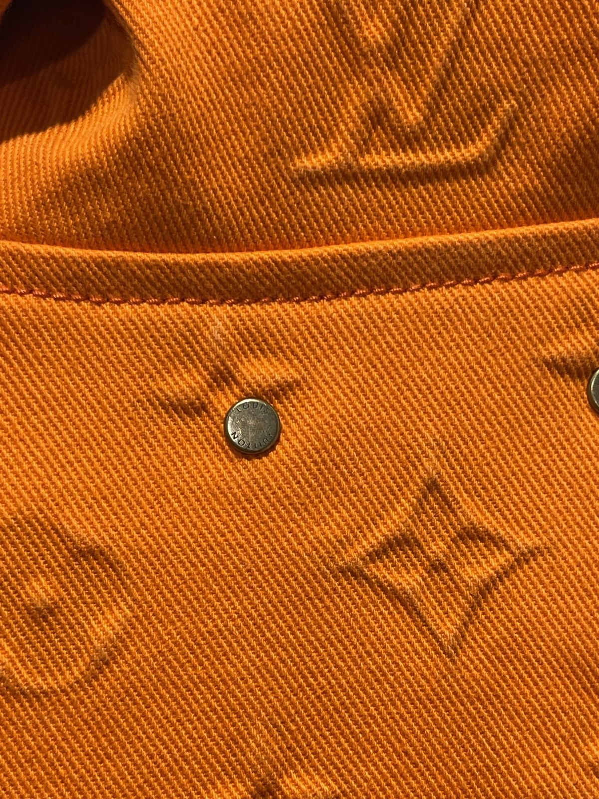 Louis Vuitton Louis Vuitton Orange Brown Carpenter Jacket Size US L / EU 52-54 / 3 - 9 Thumbnail