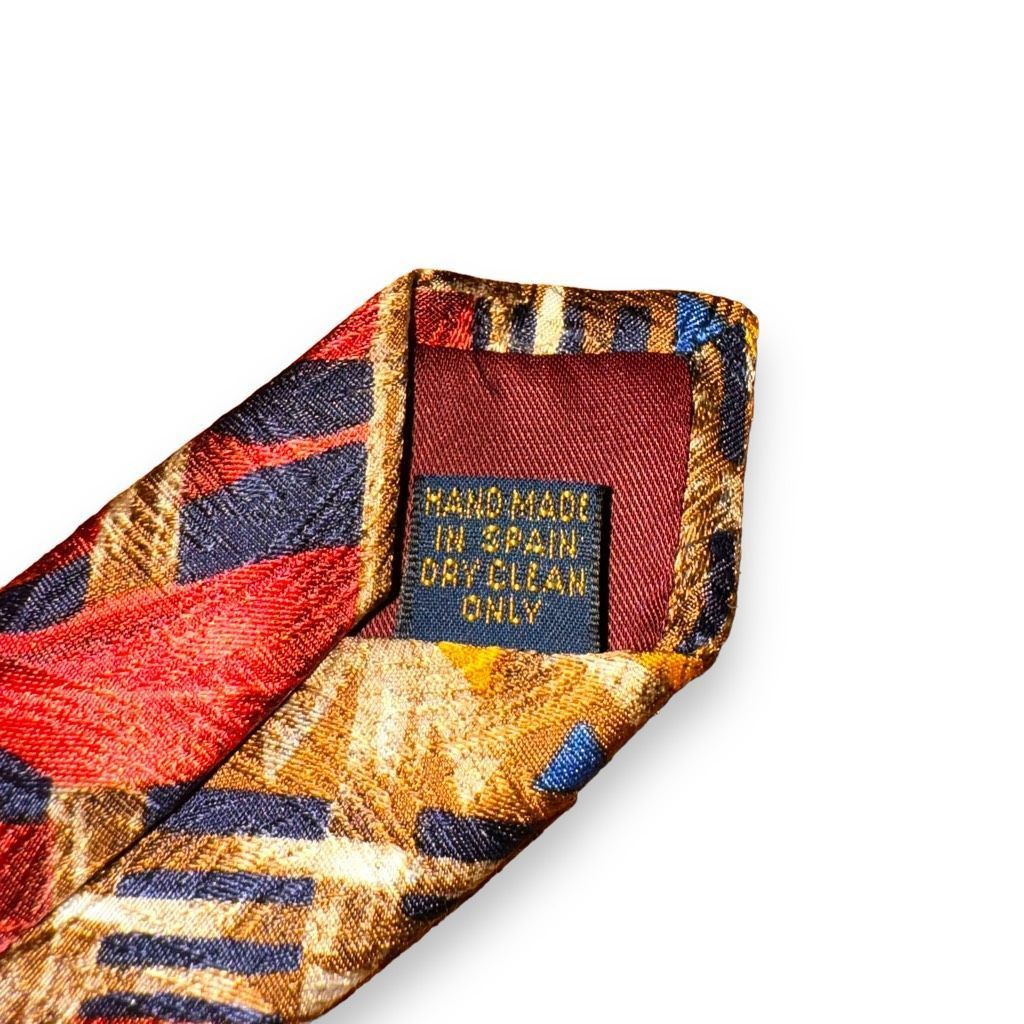 Karl Lagerfeld Richel Abstract Art Handmade in Spain 100% Silk Neck Tie Size ONE SIZE - 5 Thumbnail