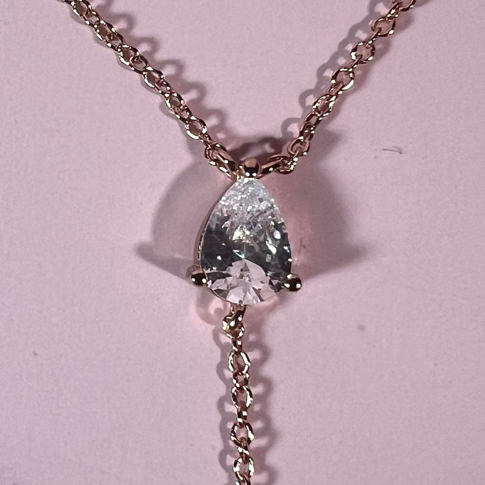 Jewelry Hespera rose gold drop necklace Size ONE SIZE - 4 Thumbnail