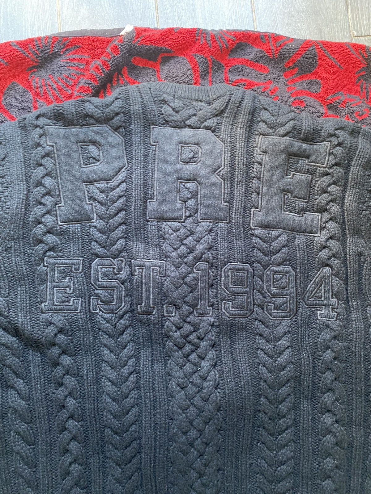 Supreme Supreme Applique Cable Knit Sweater In Hand Size US L / EU 52-54 / 3 - 3 Thumbnail