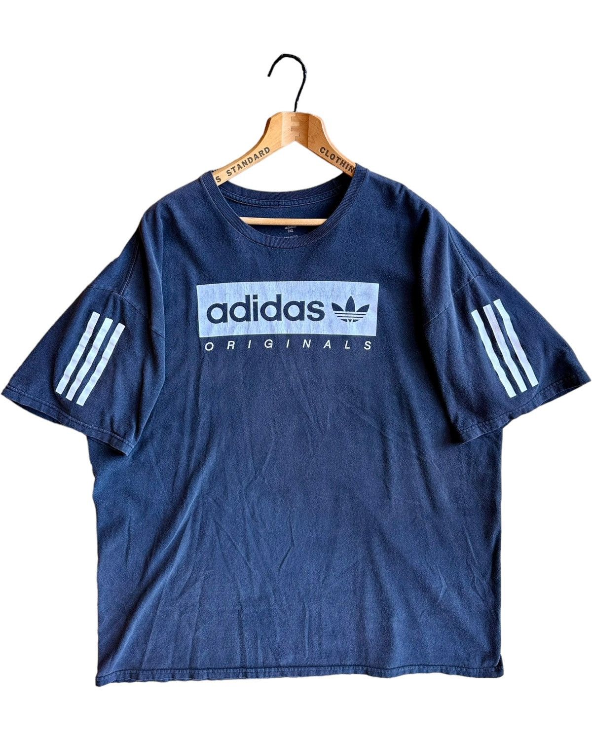 Adidas × Vintage 2000s ADIDAS Originals Tee Size US XXL / EU 58 / 5 - 2 Thumbnail