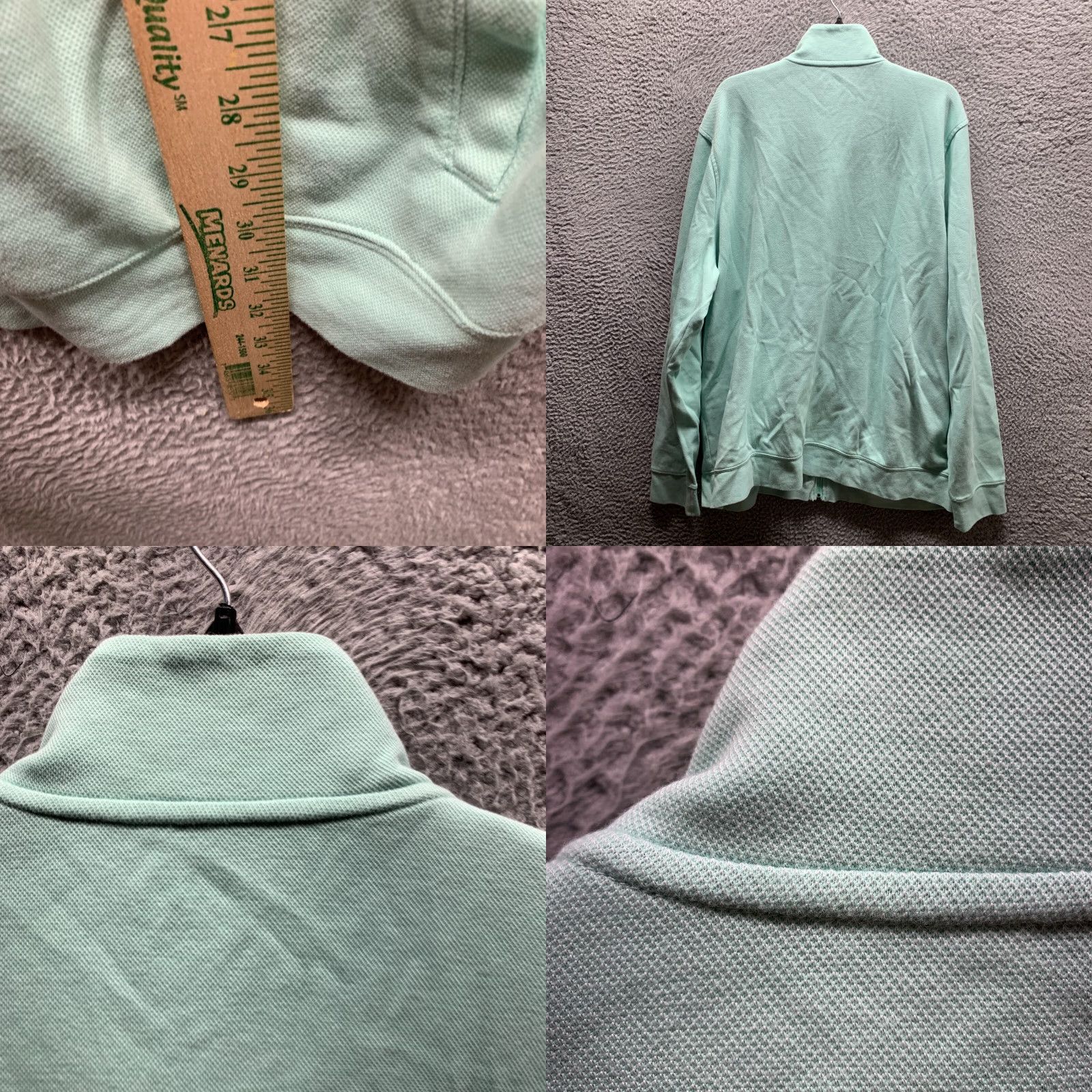 Vintage VINTAGE LL Bean Sweater Adult XL Green Mens Full Zip 80s 90s Casual Lightweight Mock Neck Knit Cotton Long Sleeve Size XL Tall XLT Size US XL / EU 56 / 4 - 9 Thumbnail