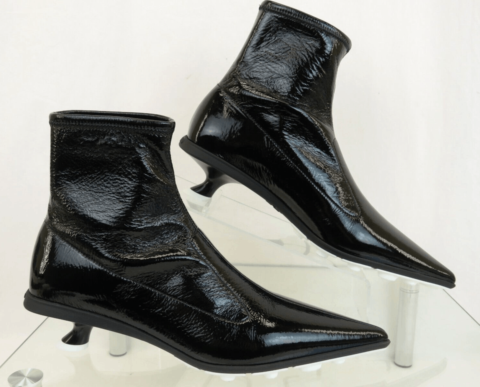 Miu Miu o1la1rc1a0724 Heeled Boot in Black Size US 7 / IT 37 - 3 Thumbnail