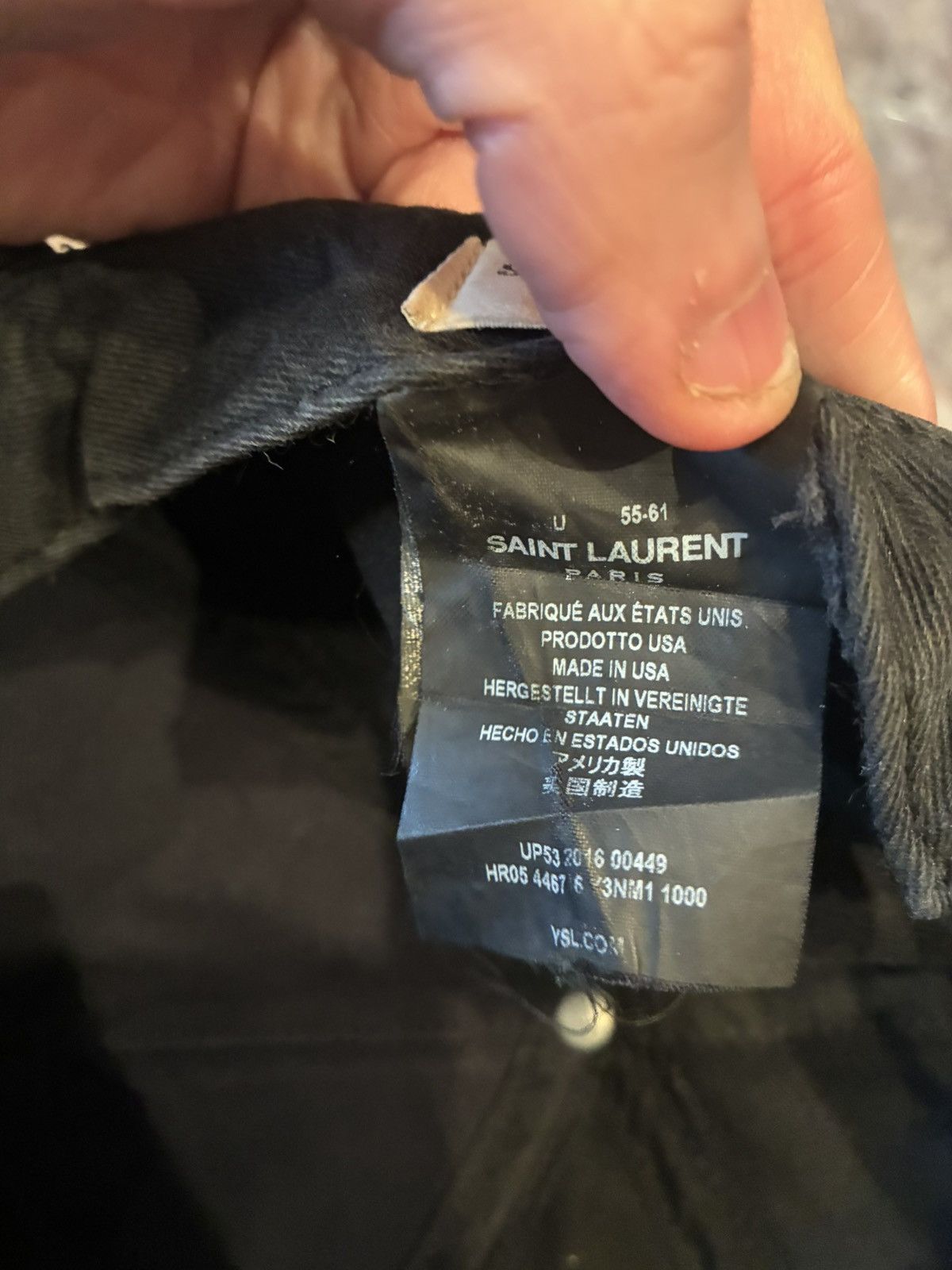 Saint Laurent Paris Saint Laurent Palladium Baseball Cap Size ONE SIZE - 7 Thumbnail