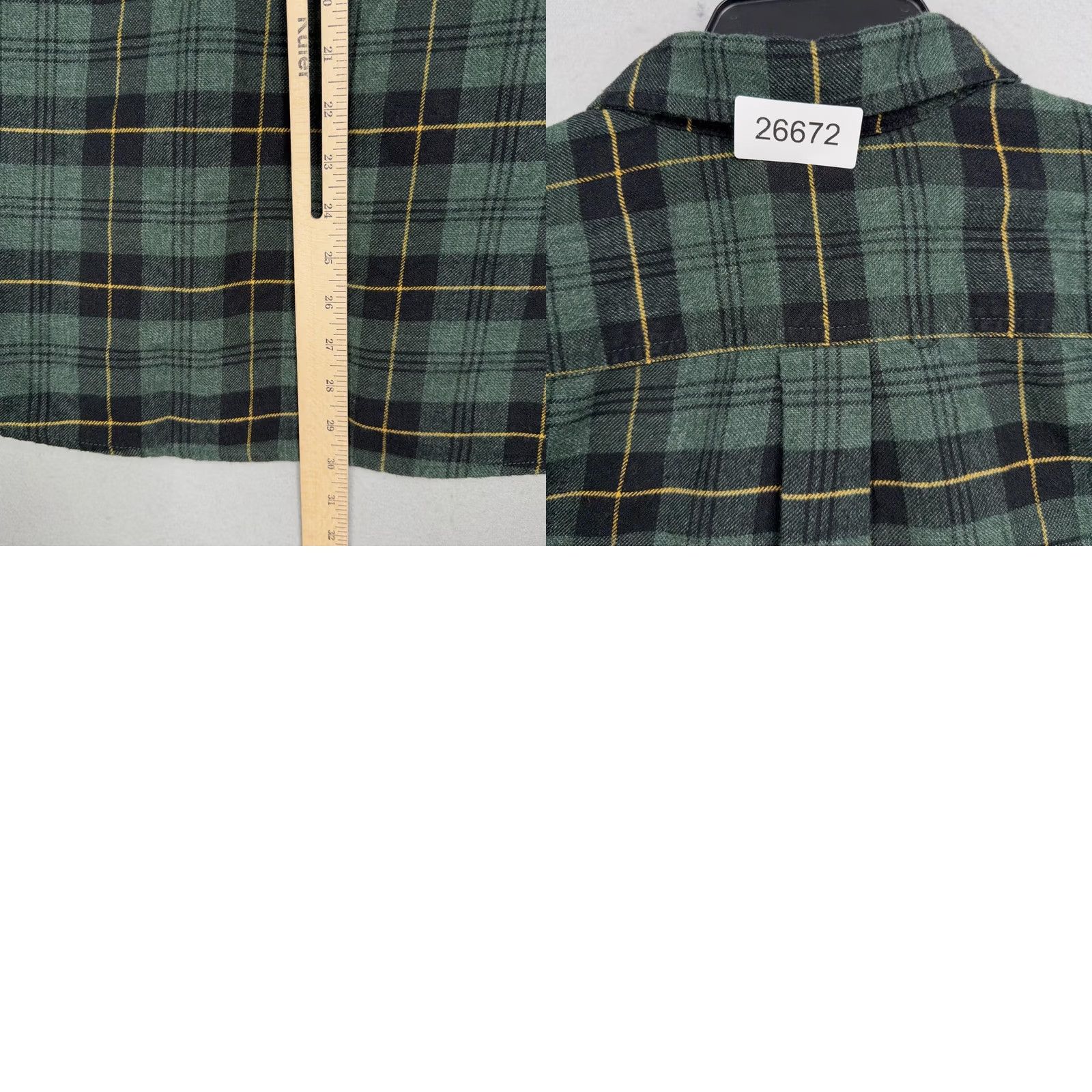 Eddie Bauer VINTAGE Eddie Bauer Shirt Mens Large Green Plaid Flannel Long Sleeve Button Front Size US L / EU 52-54 / 3 - 8 Thumbnail