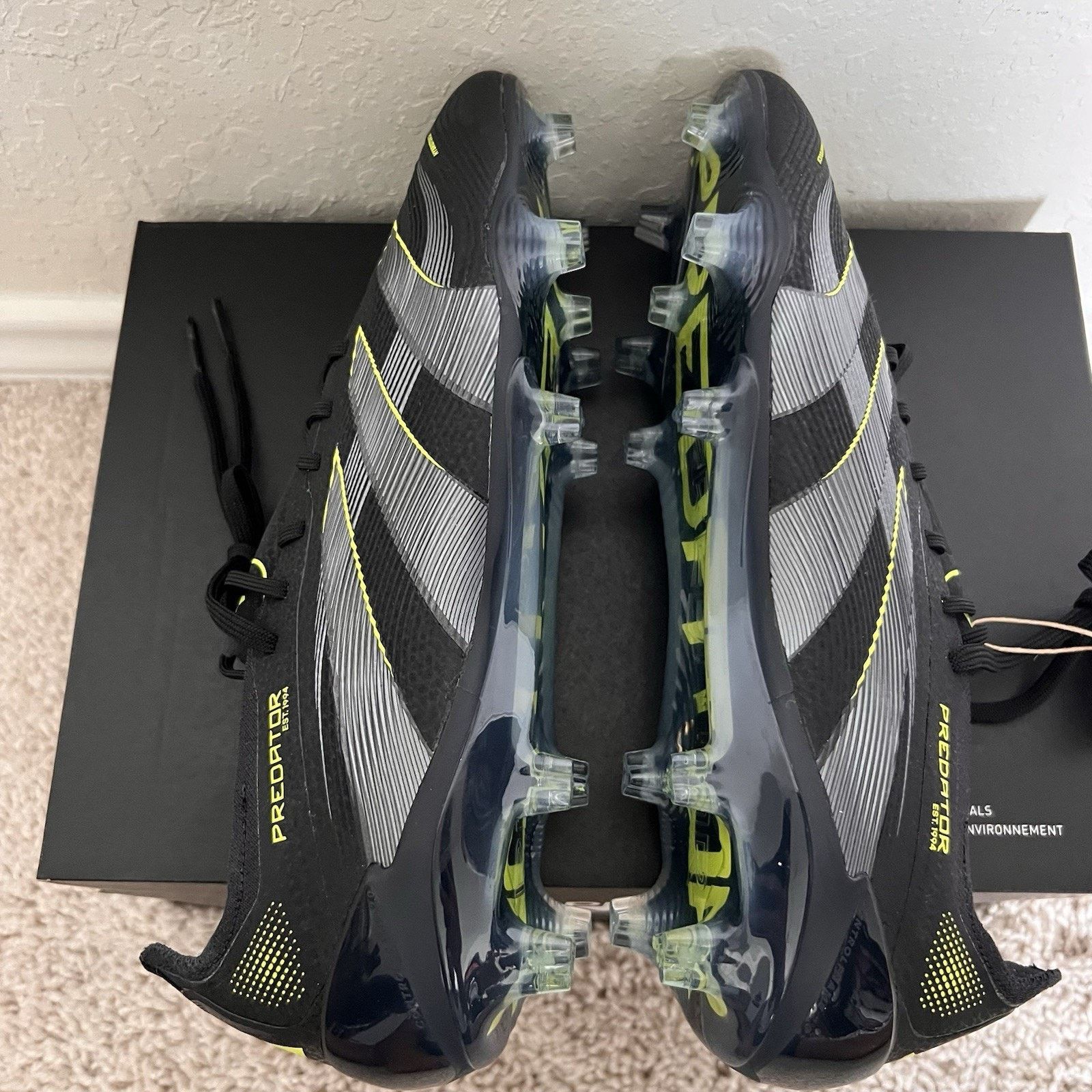 Adidas Adidas Predator Elite FG Electric Stealth Pack Cleats 7.5 Size US 7.5 / EU 40-41 - 7 Thumbnail
