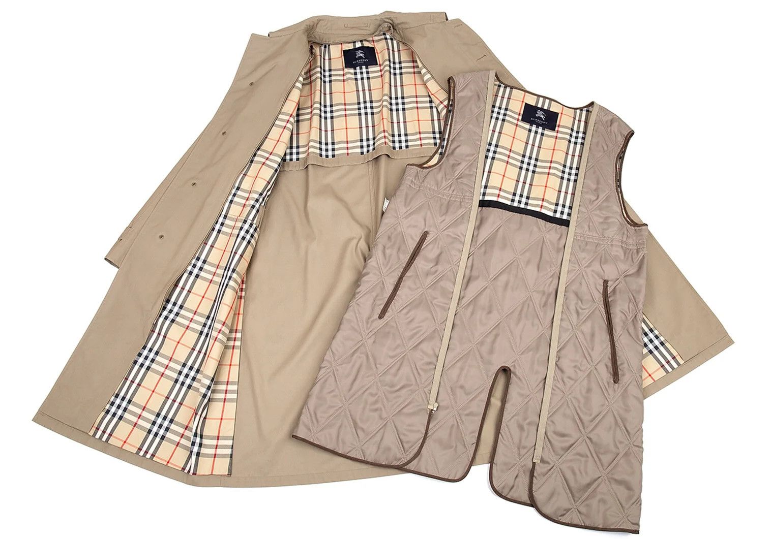 Burberry Insulated Liner Nova Check Overcoat Mocha Size 42 Size US XS / EU 42 / 0 - 13 Thumbnail