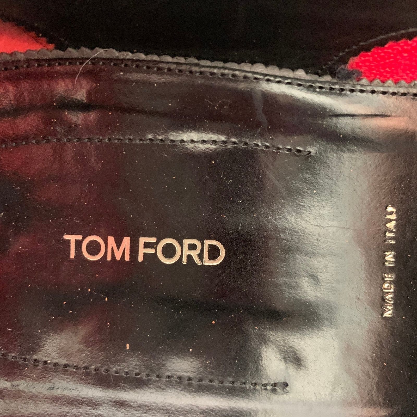 Tom Ford 10.5 Nero Black Patent Leather Grosgrain Trim Slip On Size US 10.5 / EU 43-44 - 7 Thumbnail