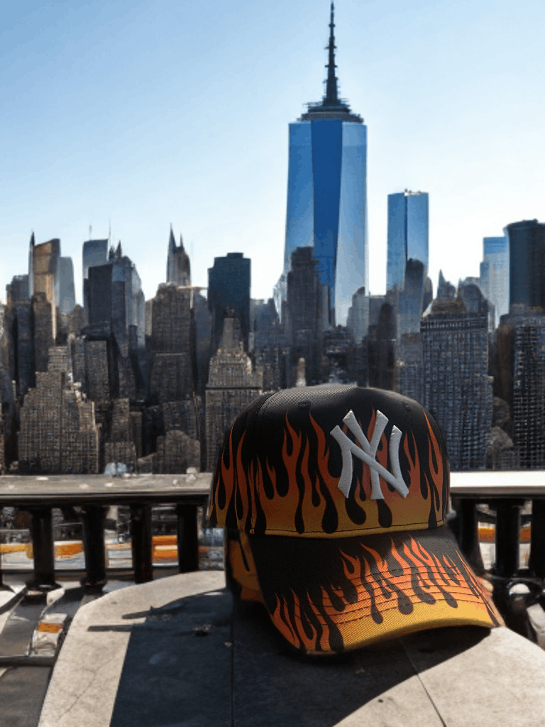 Shmeel Shmeel NYC hat- Flames Size ONE SIZE - 1 Thumbnail