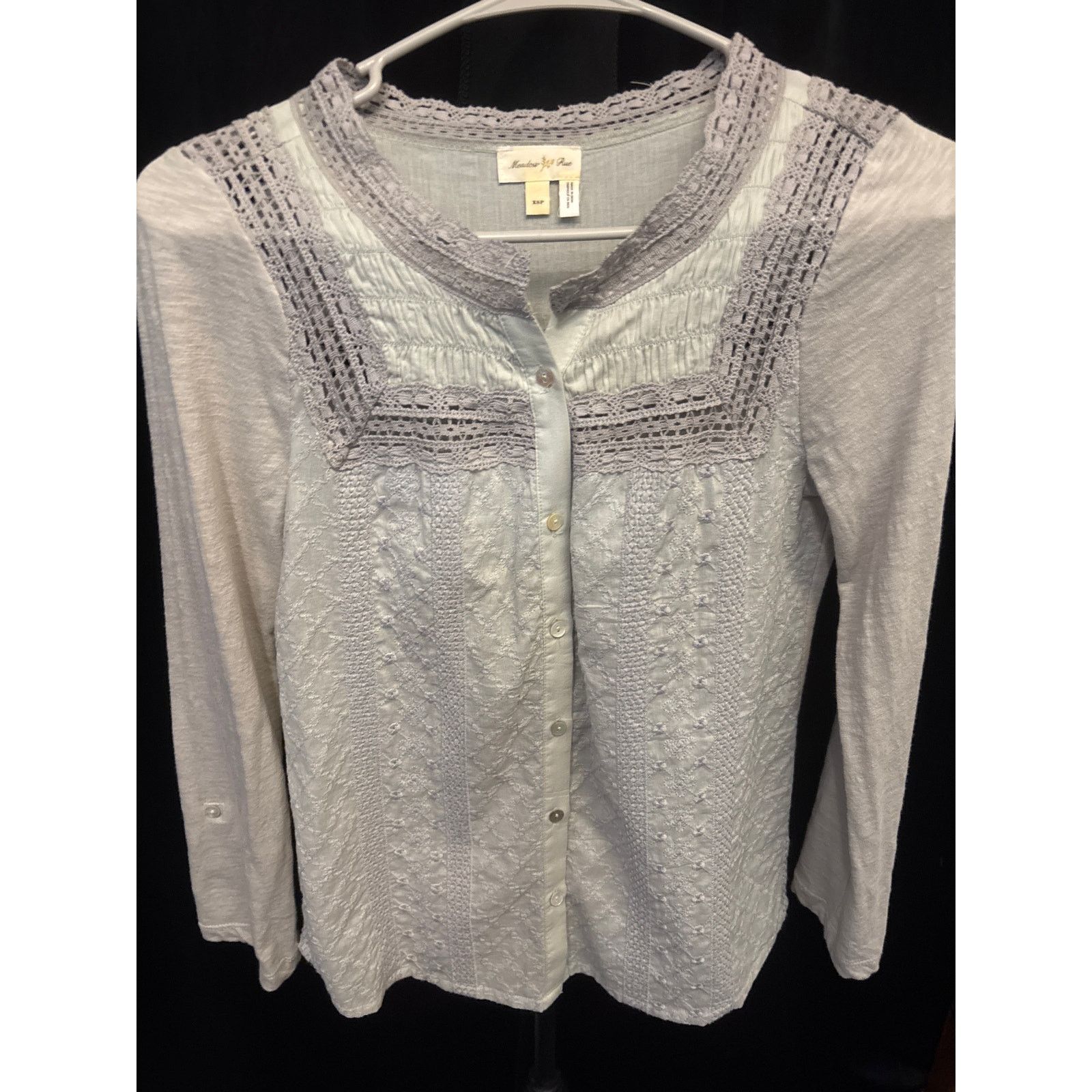 Anthropologie Anthropolgie Meadow Rue Blouse Size XS / US 0-2 / IT 36-38 - 3 Thumbnail