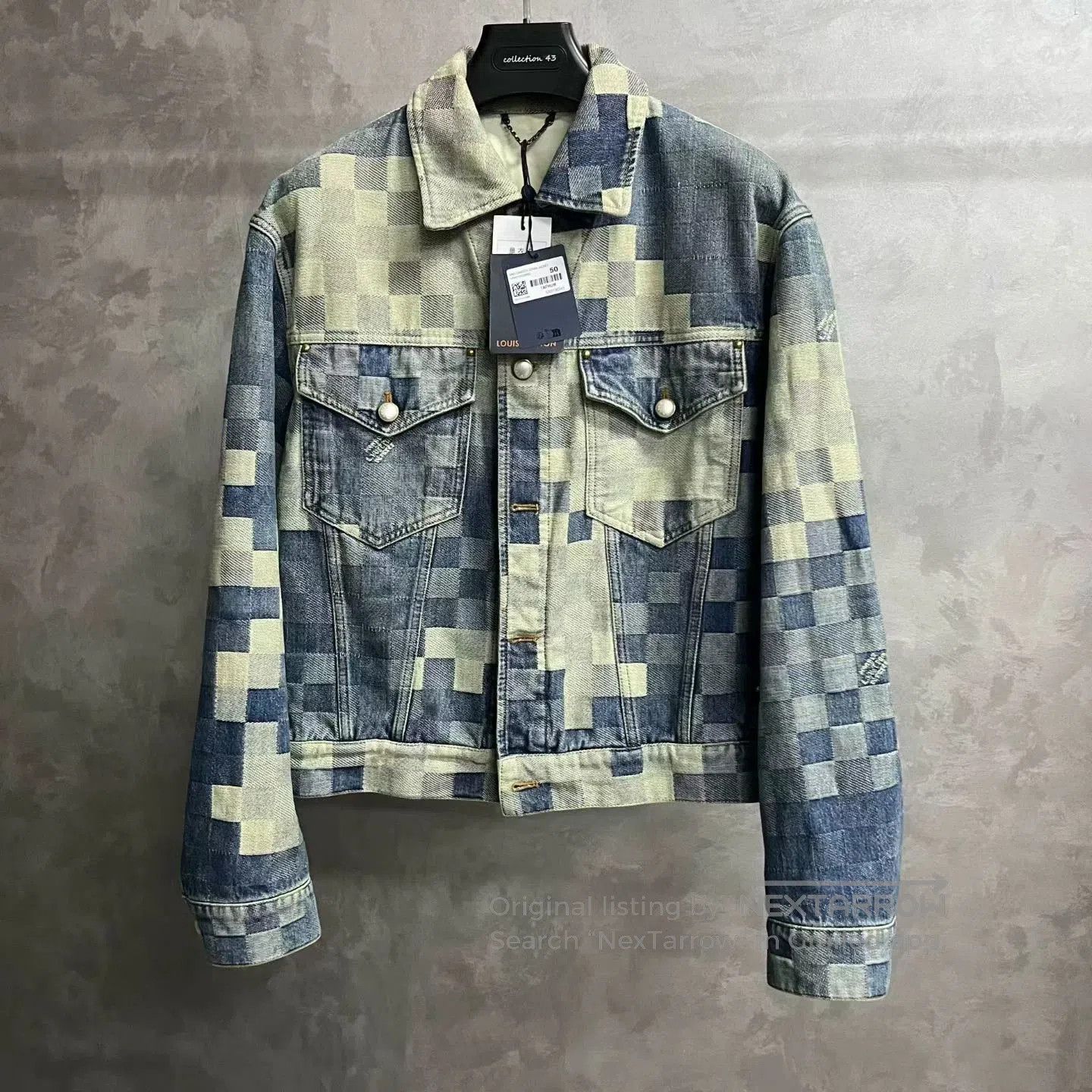Louis Vuitton Louis Vuitton 2024 Blue Mosaic Denim Jacket. Size US M / EU 48-50 / 2 - 1 Thumbnail