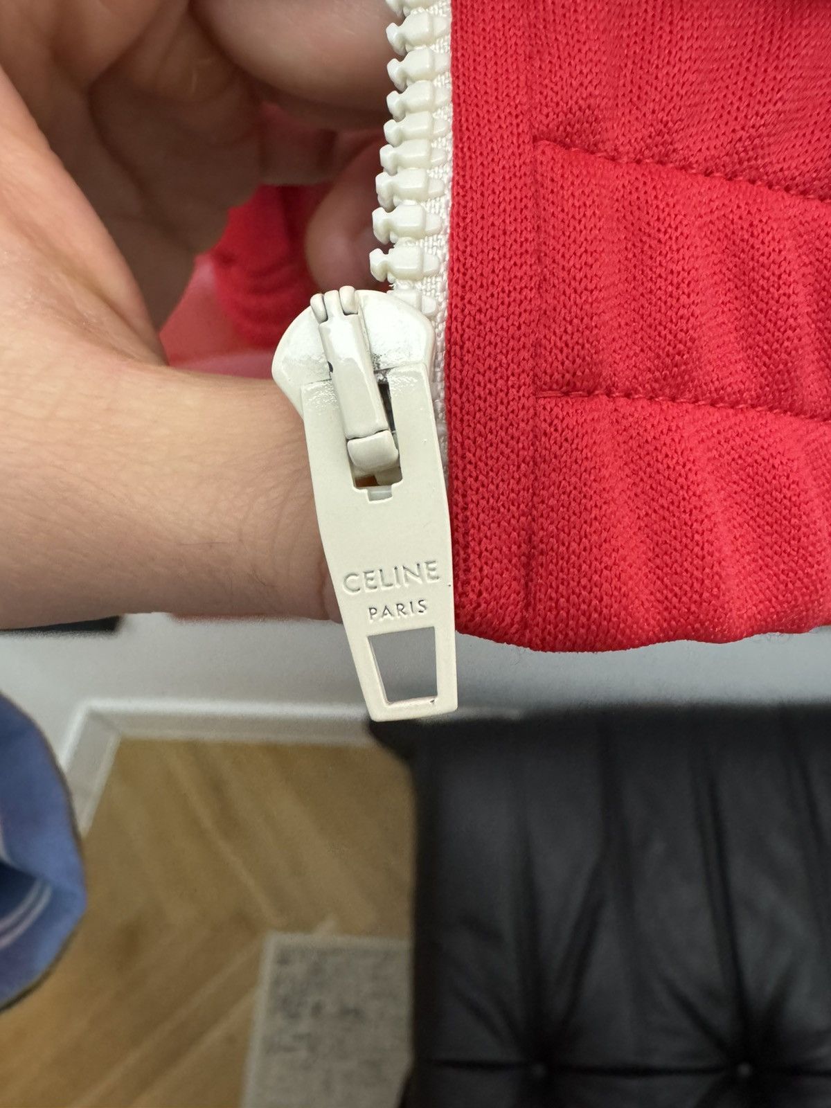 Celine Celine Logo Track Jacket Hoodie Top Zip Up Designer Sample Size US M / EU 48-50 / 2 - 7 Thumbnail