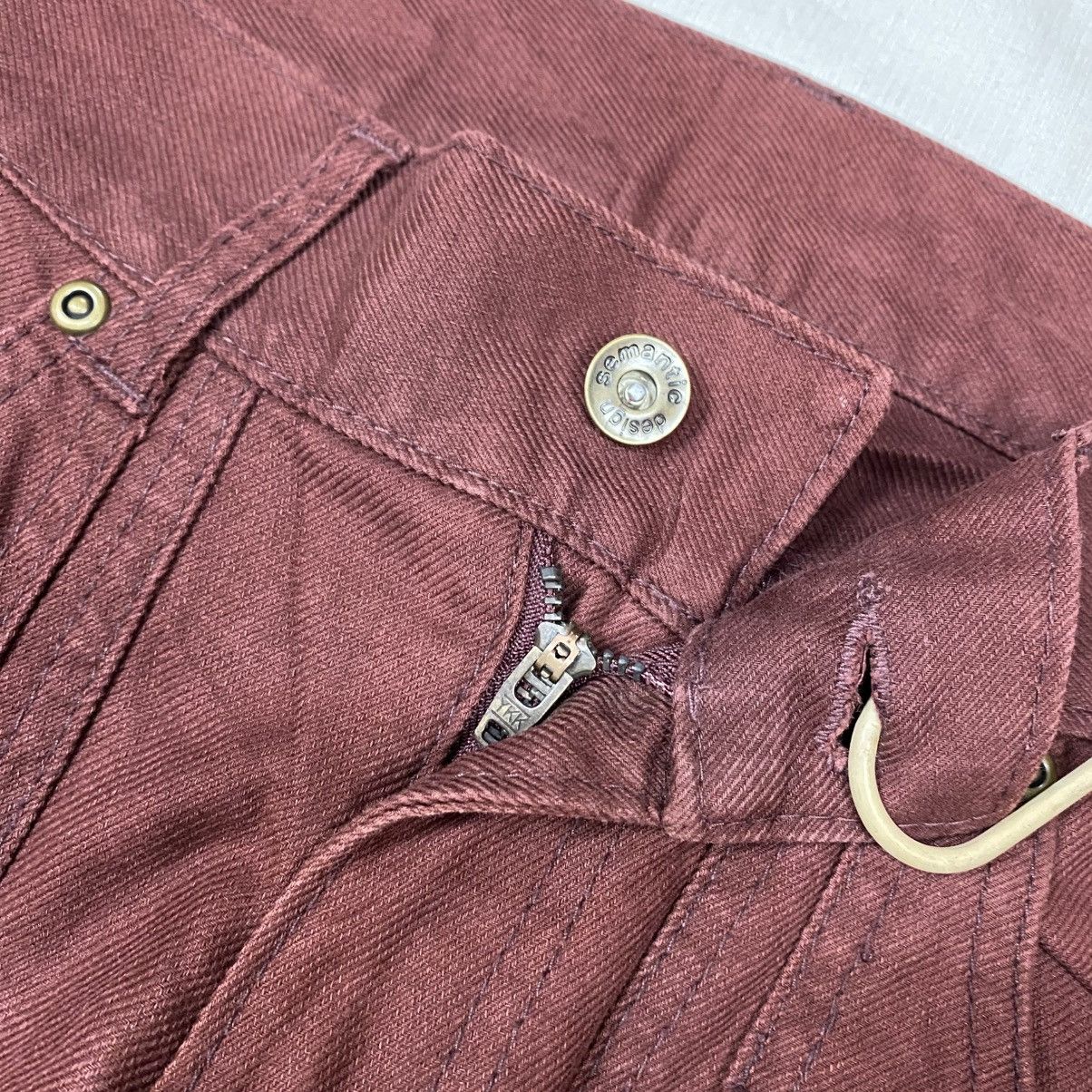 If Six Was Nine × Japanese Brand × Le Grande Bleu (L.G.B.) Semantic Design Art Flared Denim Pants Size US 31 - 7 Thumbnail