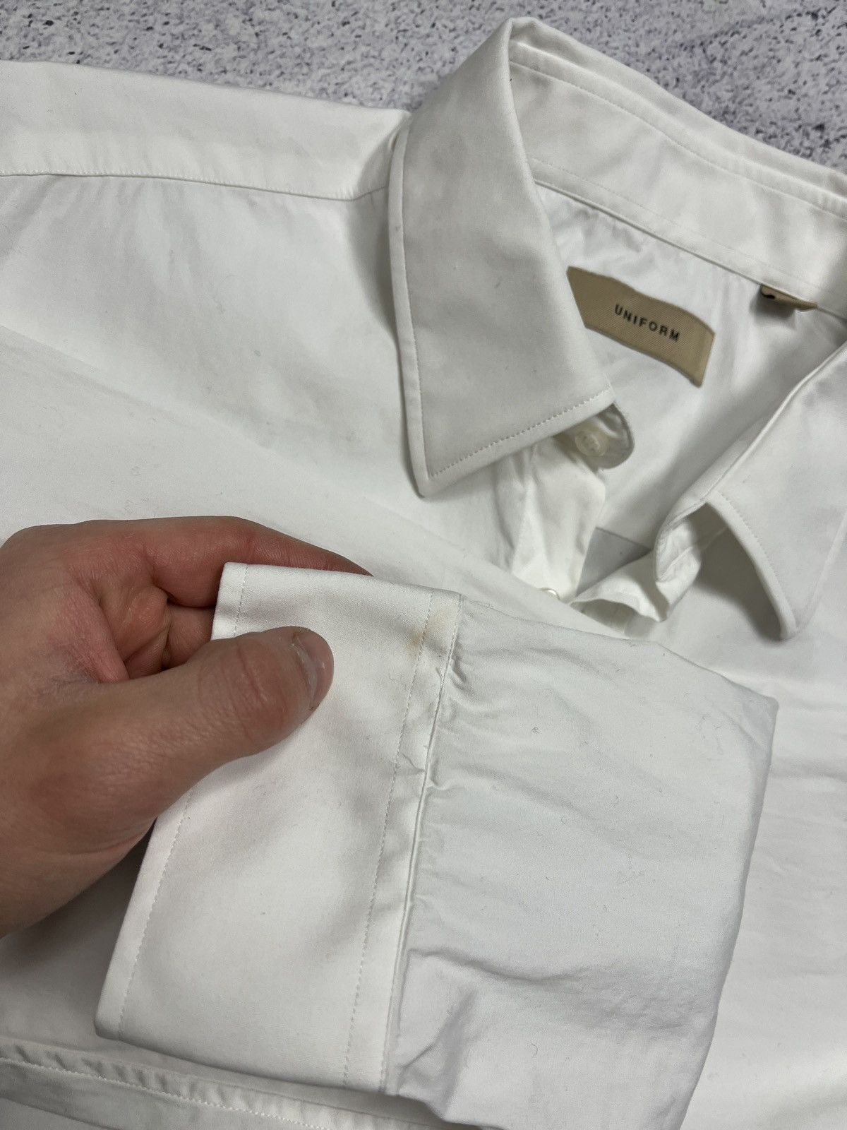 Burberry × Designer Burberry Uniform White Button Up Classic Men’s Shirt Luxury Size US M / EU 48-50 / 2 - 16 Thumbnail