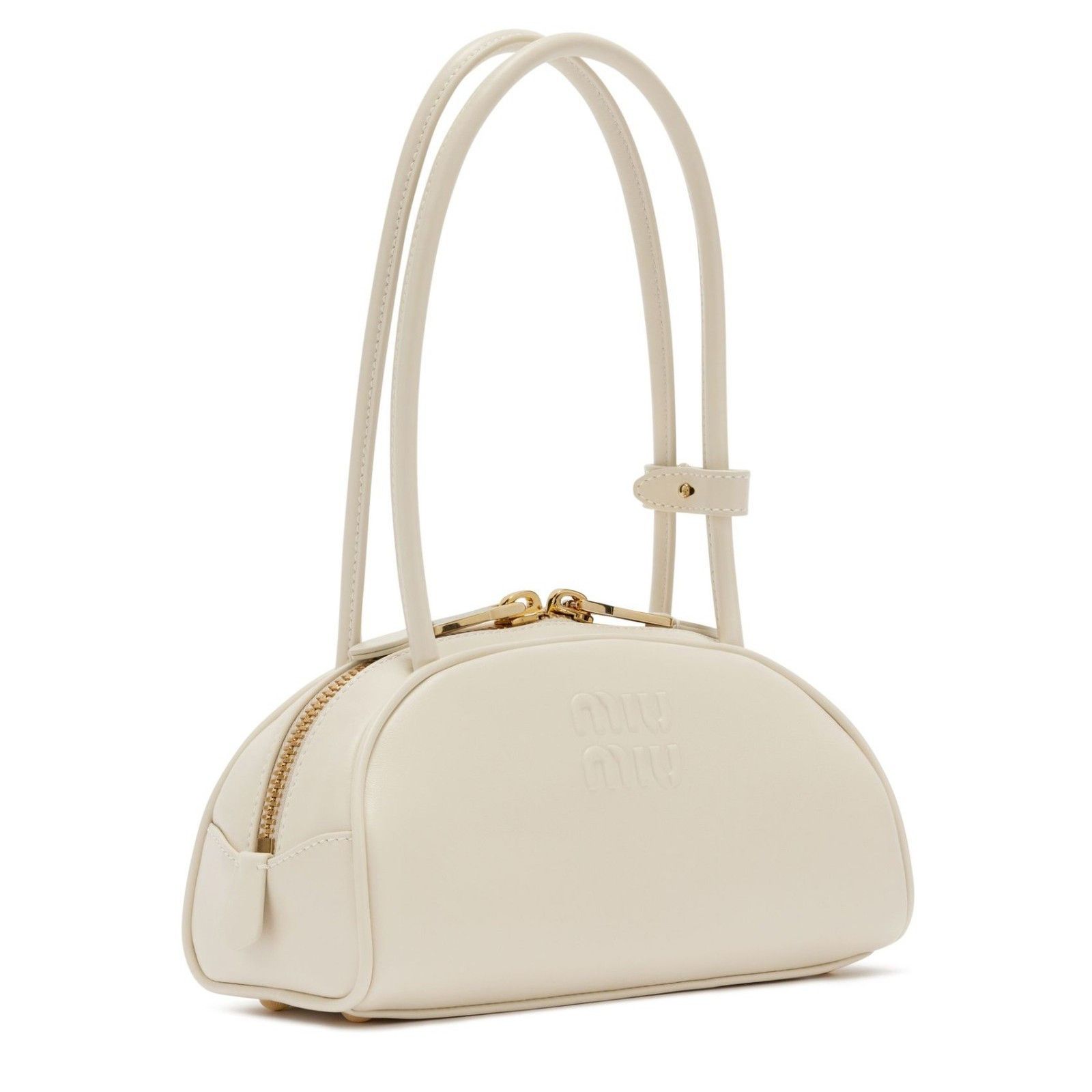 Miu Miu MIU MIU Beau Small $2500 White Leather Top Handle New & Auth Size ONE SIZE - 2 Thumbnail