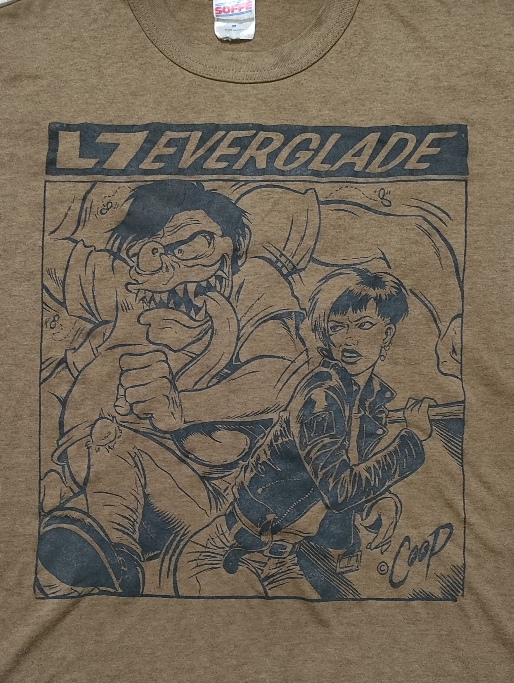Band Tees 90s L7 'EVERGLADE' Vintage Band Tee GRUNGE PUNK Size US L / EU 52-54 / 3 - 2 Thumbnail