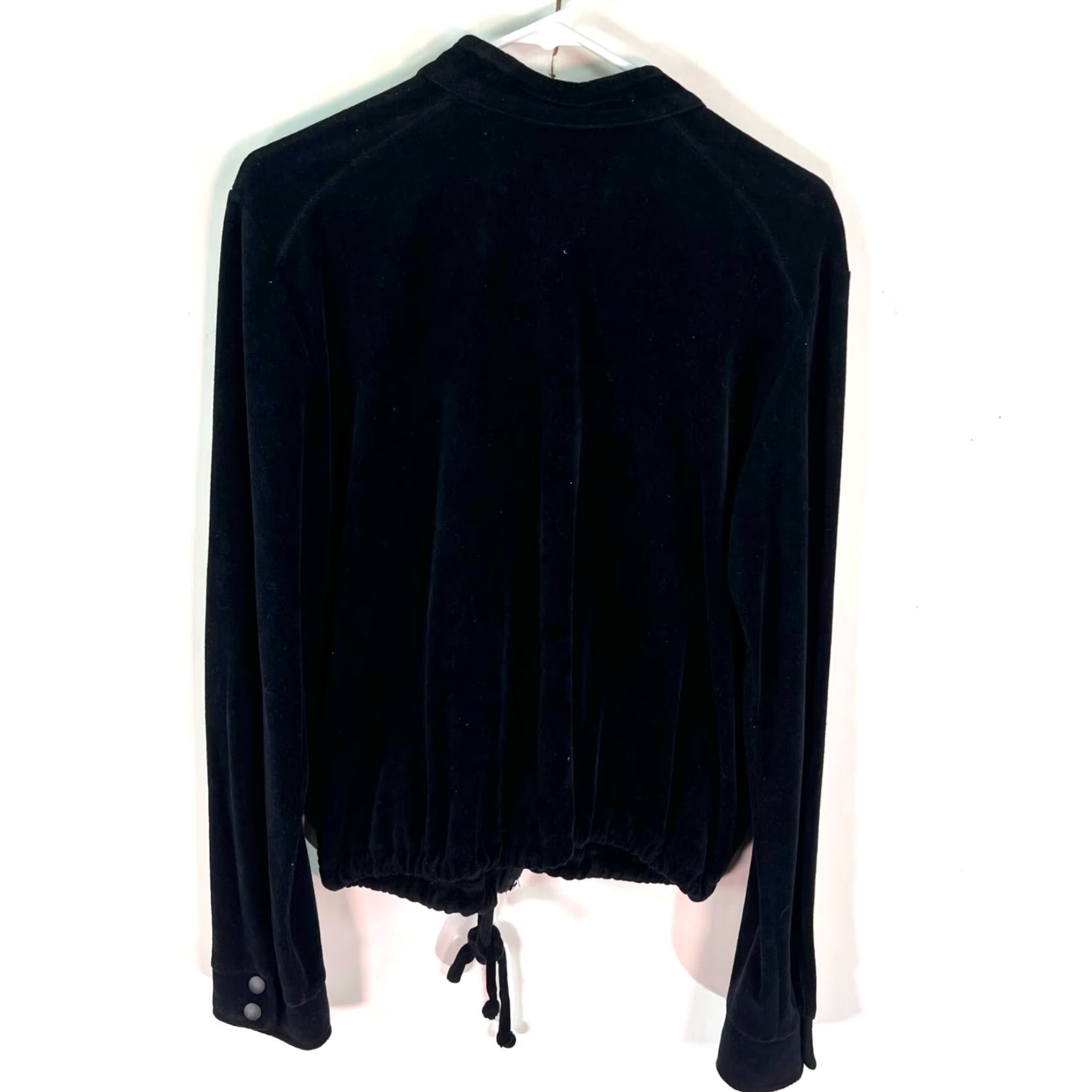 Mossimo VINTAGE Mossimo Velvet Fleece Zip Sweatshirt Jacket Juniors 2XL Black Mossimo Velvet Fleece Zip Sweatshirt Jacket 90s Mens Womens Boys Girls Size XXL / US 16-18 / IT 52-54 - 4 Thumbnail