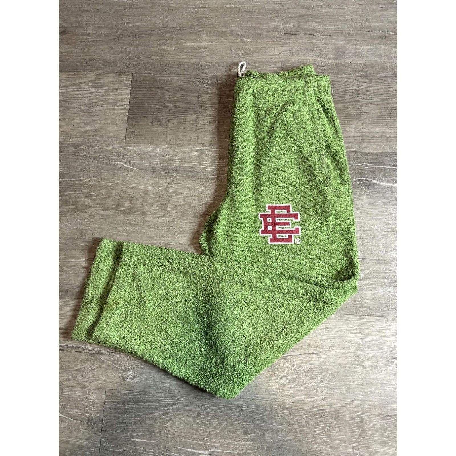 Eric Emanuel VINTAGE? No. Eric Emanuel Sweatpants Mens Large Green Terry Joggers Elastic Waist Made USA Size US 33 - 2 Thumbnail
