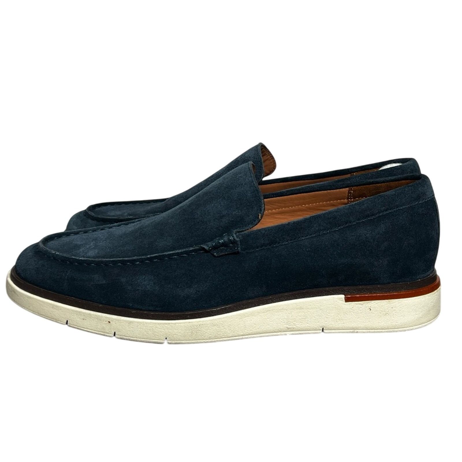 Allen Edmonds Allen Edmonds "CARSON" HYBRID Venetian Navy Suede Loafers Size US 11 / EU 44 - 1 Thumbnail