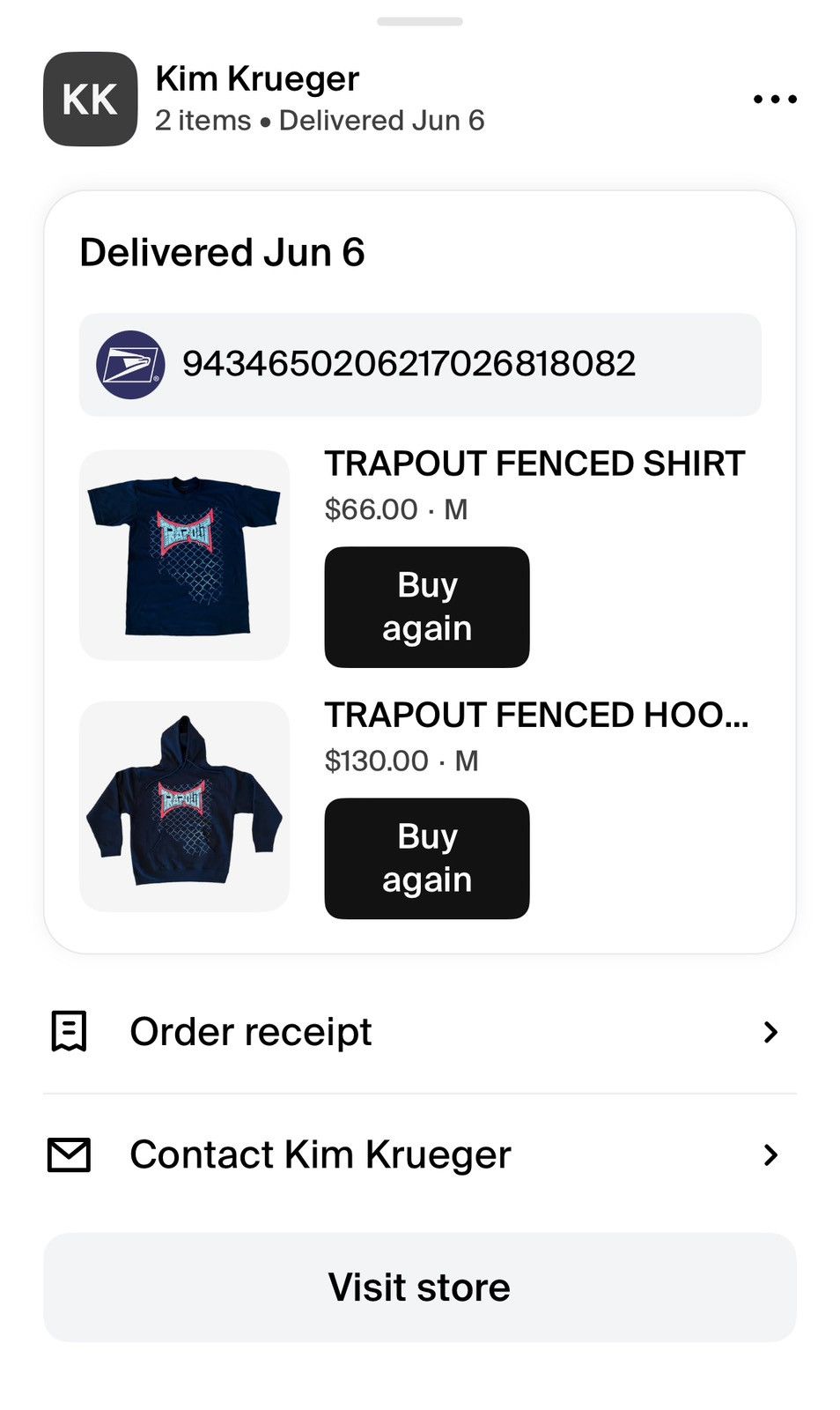 Kim Krueger trapout fence hoodie Size US M / EU 48-50 / 2 - 3 Thumbnail