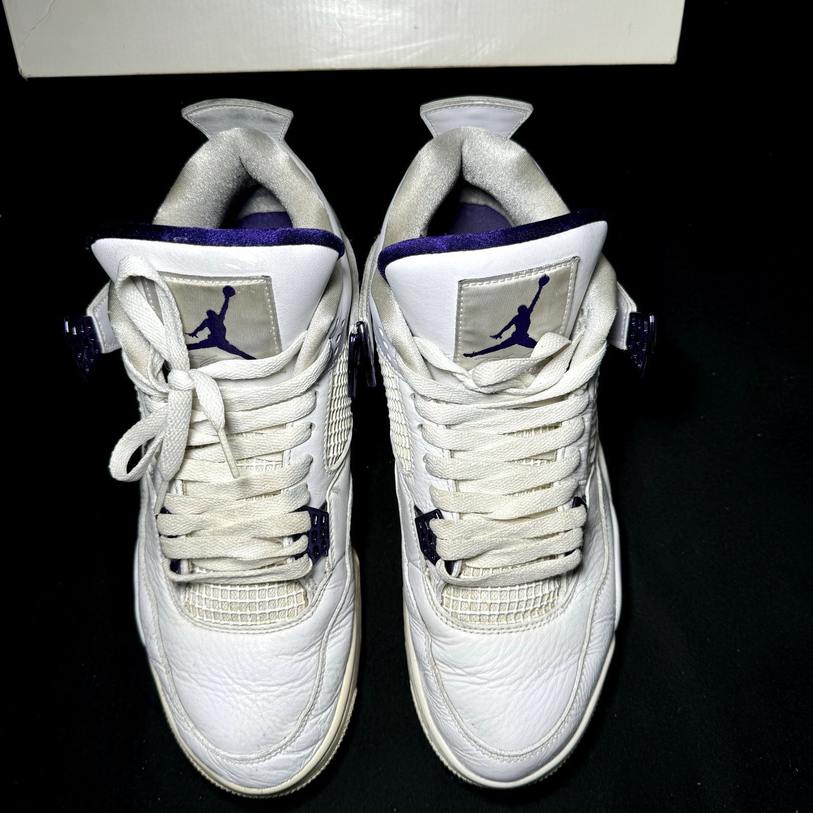 Jordan Brand × Nike Size 10.5 - Nike Air Jordan 4 Retro Purple Metallic Shoes Size US 10.5 / EU 43-44 - 4 Thumbnail