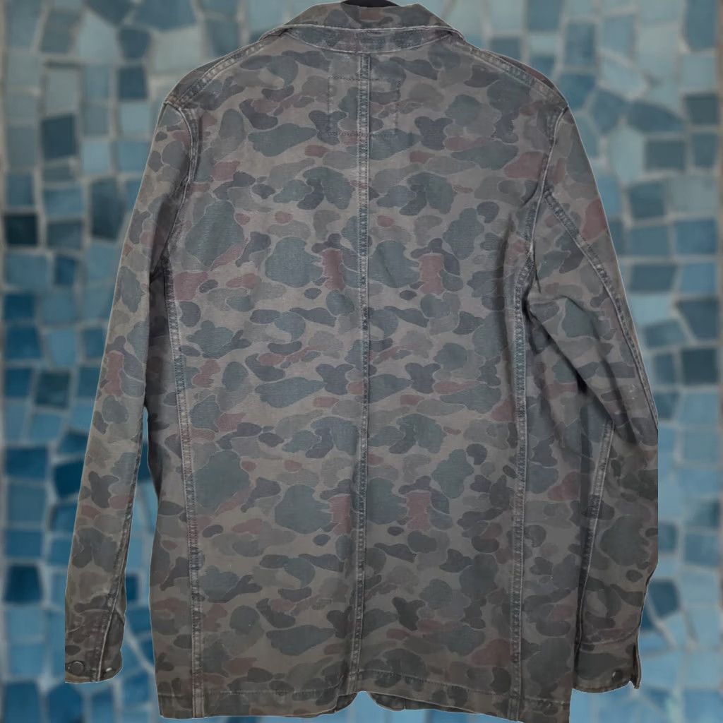 Levi's VINTAGE Levi's Khaki Olive Camo Military Jean Lightweight Jacket Men's M Jacket Size US 31 - 1 Thumbnail