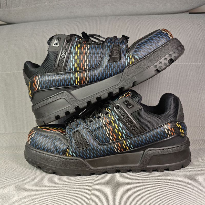 Louis Vuitton Louis Vuitton Trainer Black Low-Top Sneakers -2508 Size US 10.5 / EU 43-44 - 7 Thumbnail