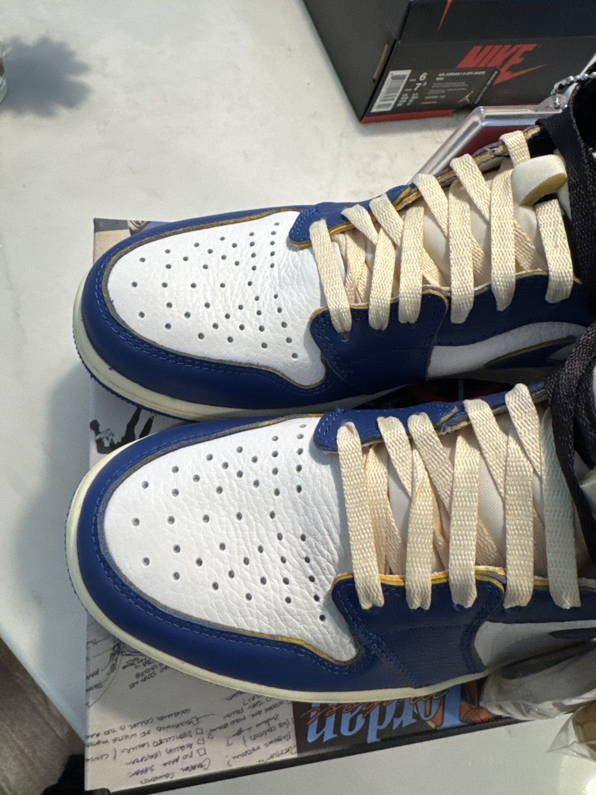 Jordan Brand × Nike × Union LA Nike x Air Jordan 1 x Union LA Storm blue Size US 10 / EU 43 - 4 Thumbnail