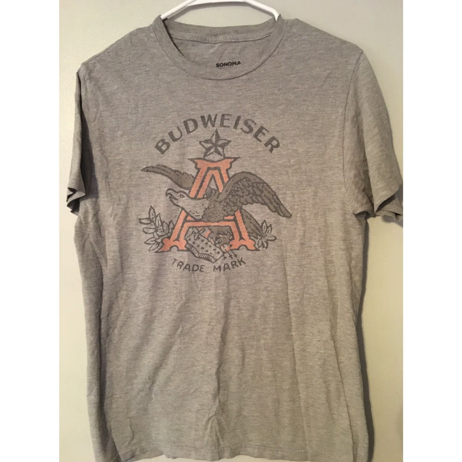 Budweiser Budweiser King Of Beers T-shirt Men Sz M Medium Eagles Logo Shirt Sleeve Gray Size US M / EU 48-50 / 2 - 2 Thumbnail