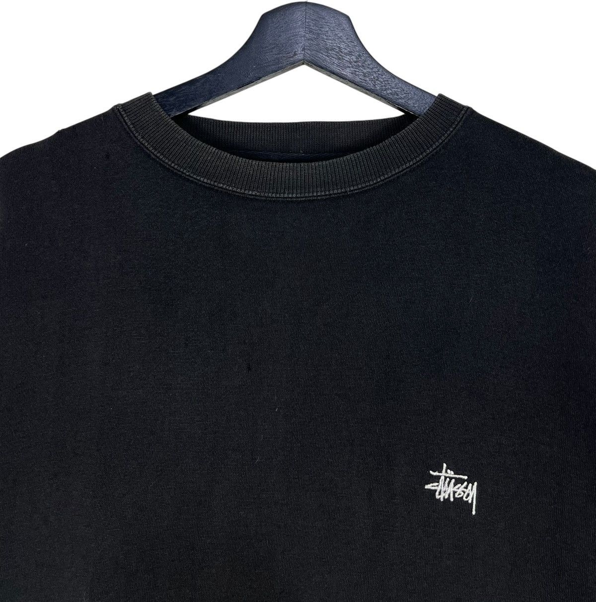 Stussy Vintage Distressed Stussy Embroidered Small Logo Sweatshirt Size US L / EU 52-54 / 3 - 4 Thumbnail