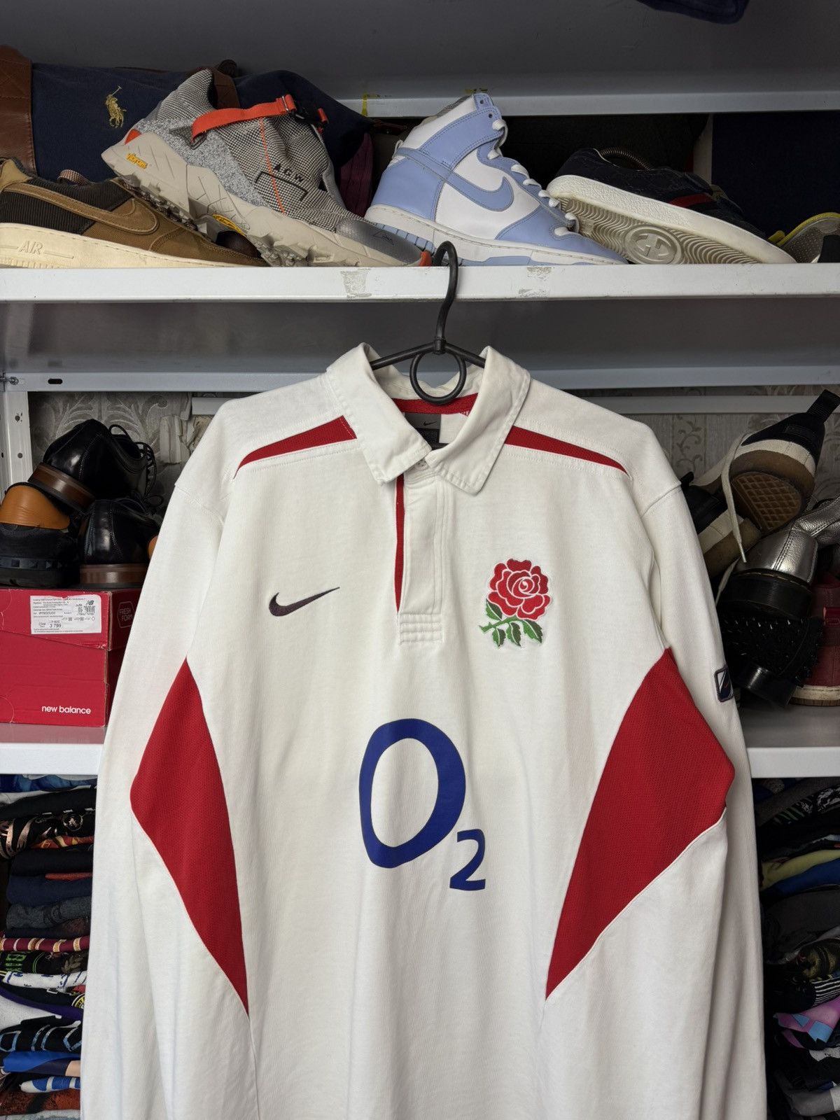 Nike England Rugby Union Home Shirt 2003 Jersey Nike Long Sleeve Size US L / EU 52-54 / 3 - 2 Thumbnail