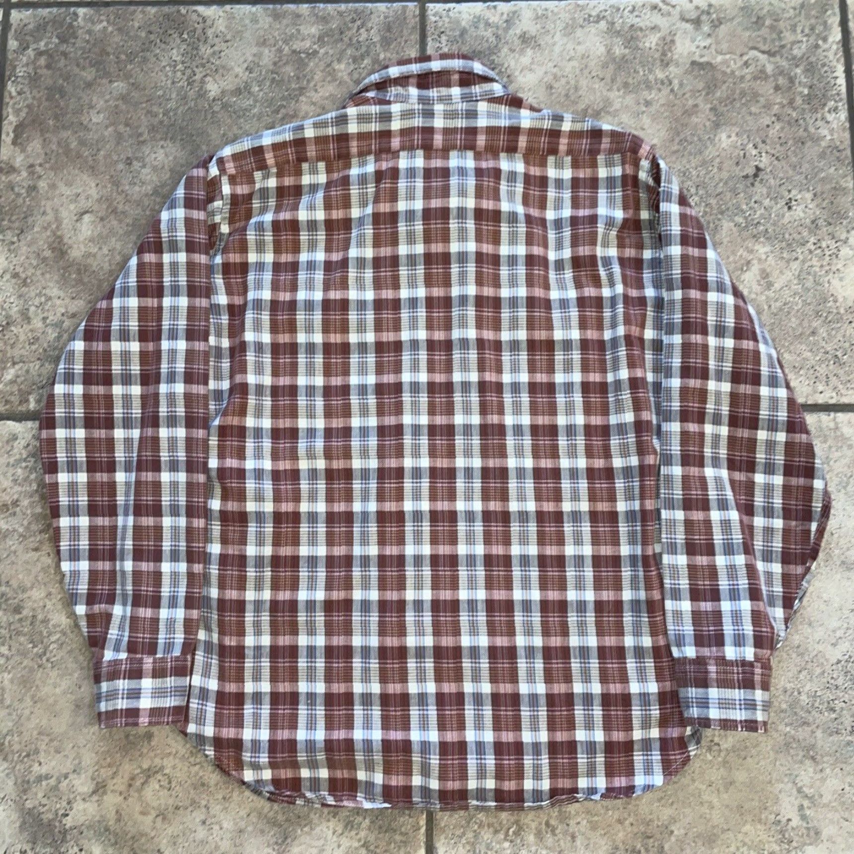 Levi's VINTAGE Levi's Red Plaid Button-Up Shirt Cotton Blend Mens L Size US L / EU 52-54 / 3 - 4 Thumbnail