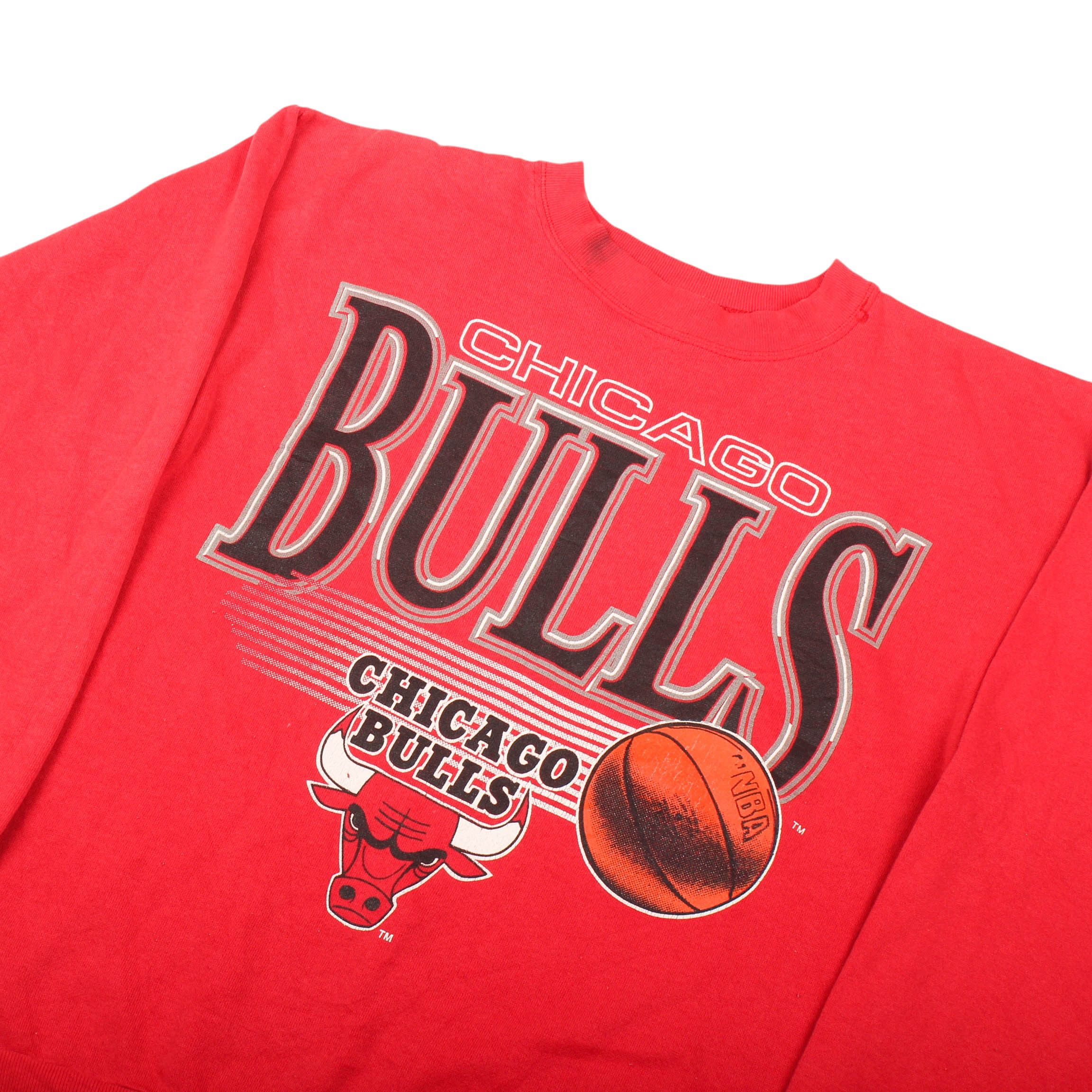 NBA Chicago Bulls Sweatshirt Red 90s NBA Basketball Size US L / EU 52-54 / 3 - 3 Thumbnail