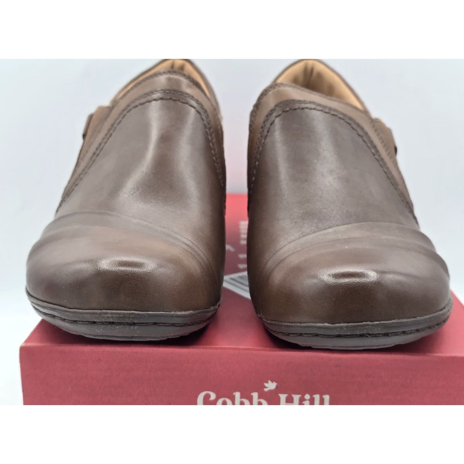 Vintage Cobb Hill Laurel Slip-On Boots Women Brown Leather Ankle Bootie Sz 10M - Brown Leather Cobb Hill Laurel Slip-On Womens Shoes Sz 10M Womens Boots Size US 10 / IT 40 - 3 Thumbnail