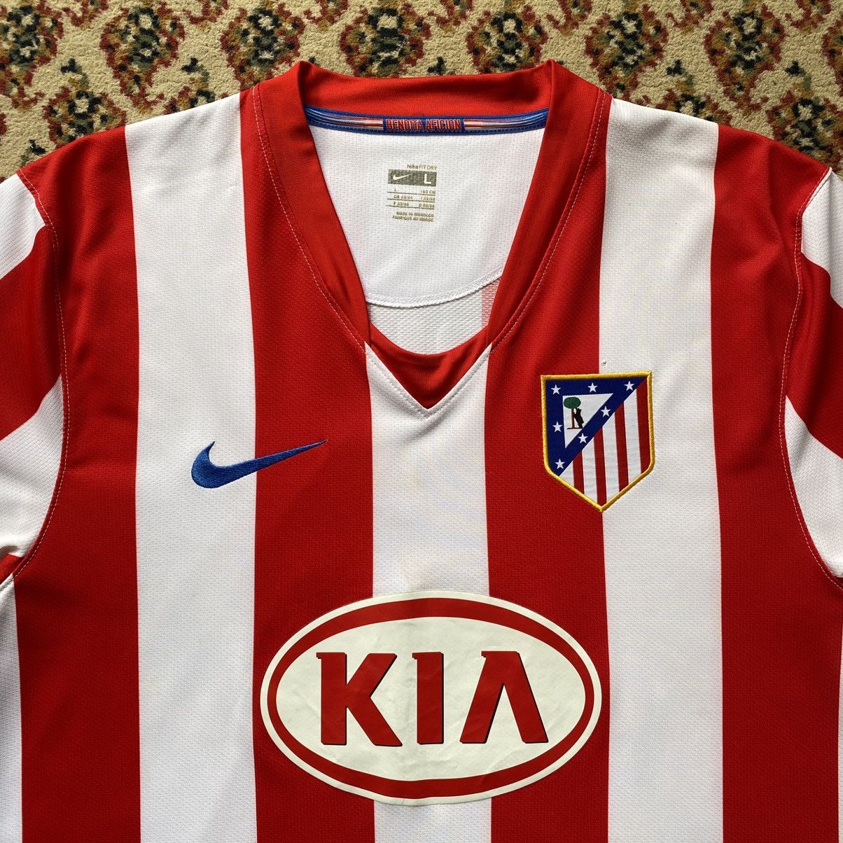 Nike × Vintage Vintage 2008 Nike Atletico Madrid Home Jersey Size US L / EU 52-54 / 3 - 2 Thumbnail