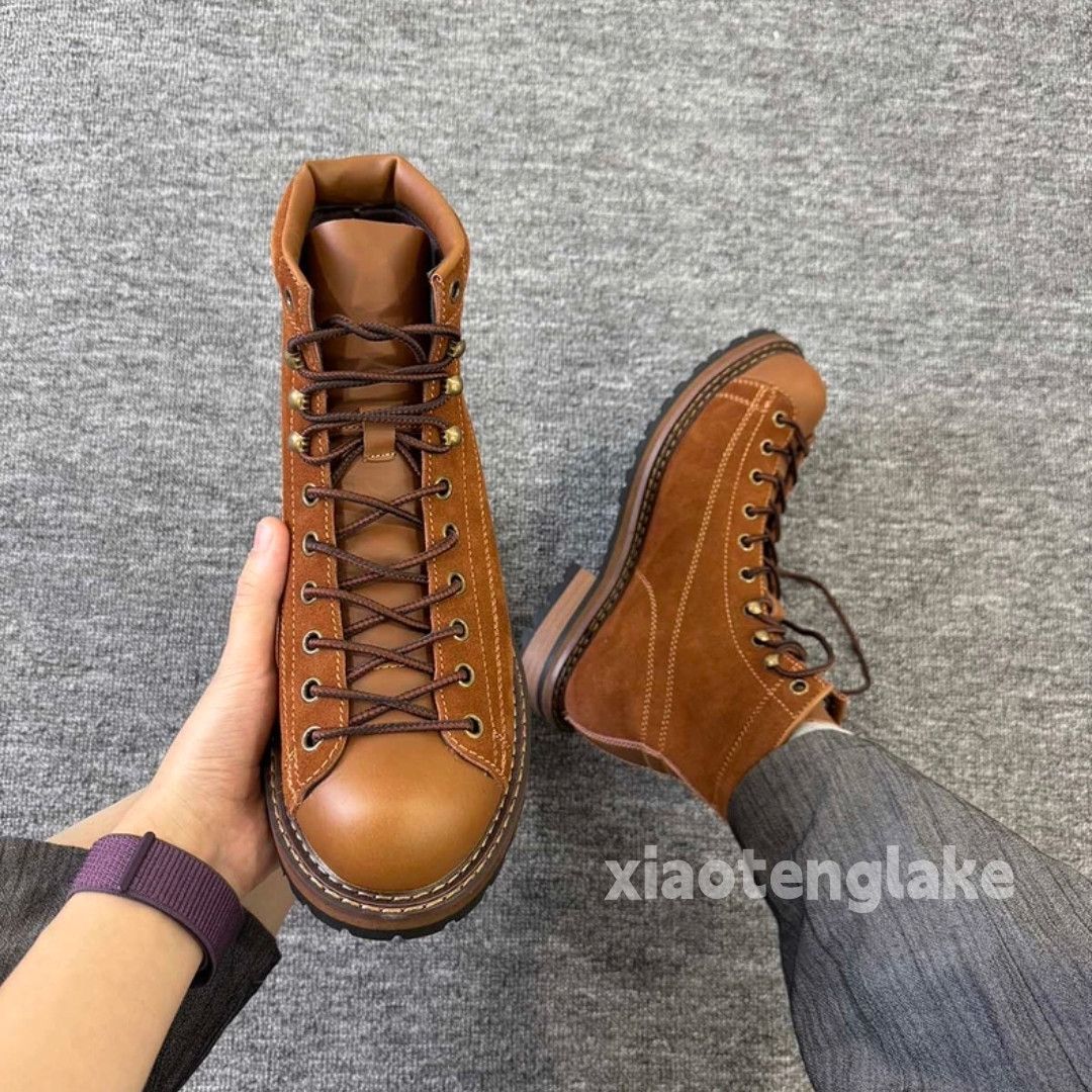 Vintage Unisex outdoor utility workwear hiking mountain boots shoes Size US 9 / EU 42 - 3 Thumbnail