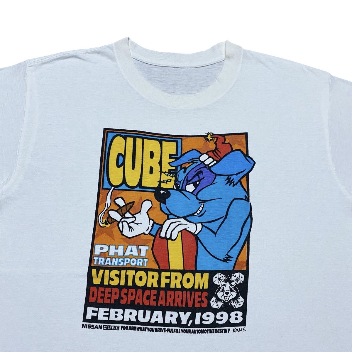 Cartoon Network Rare‼️🔥Vintage 90's NISSAN CUBE Poster By Frank Kozik T-Shirt Size US M / EU 48-50 / 2 - 3 Thumbnail