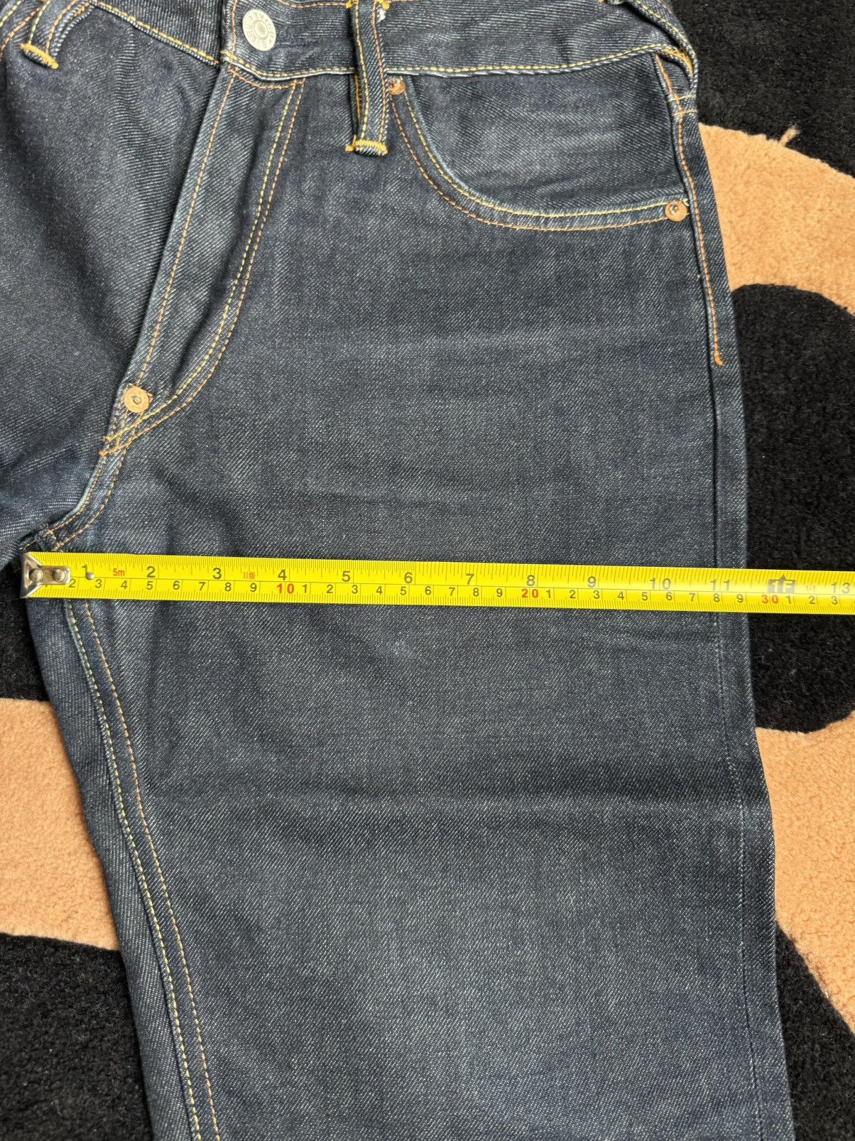Evisu × Japanese Brand × Vintage evisu embroidery daicock style denim jeans size：29x34 Size US 29 - 13 Thumbnail