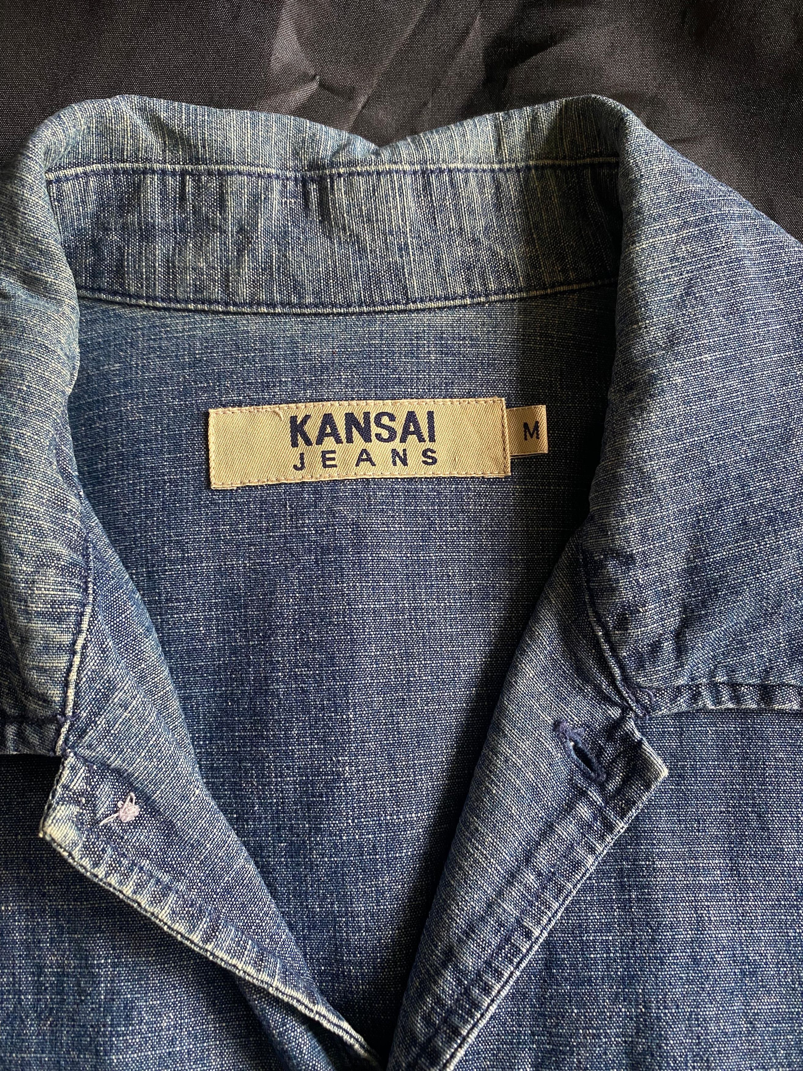Japanese Brand Japanese Kansai Yamamoto Denim Shirt Size US M / EU 48-50 / 2 - 5 Thumbnail