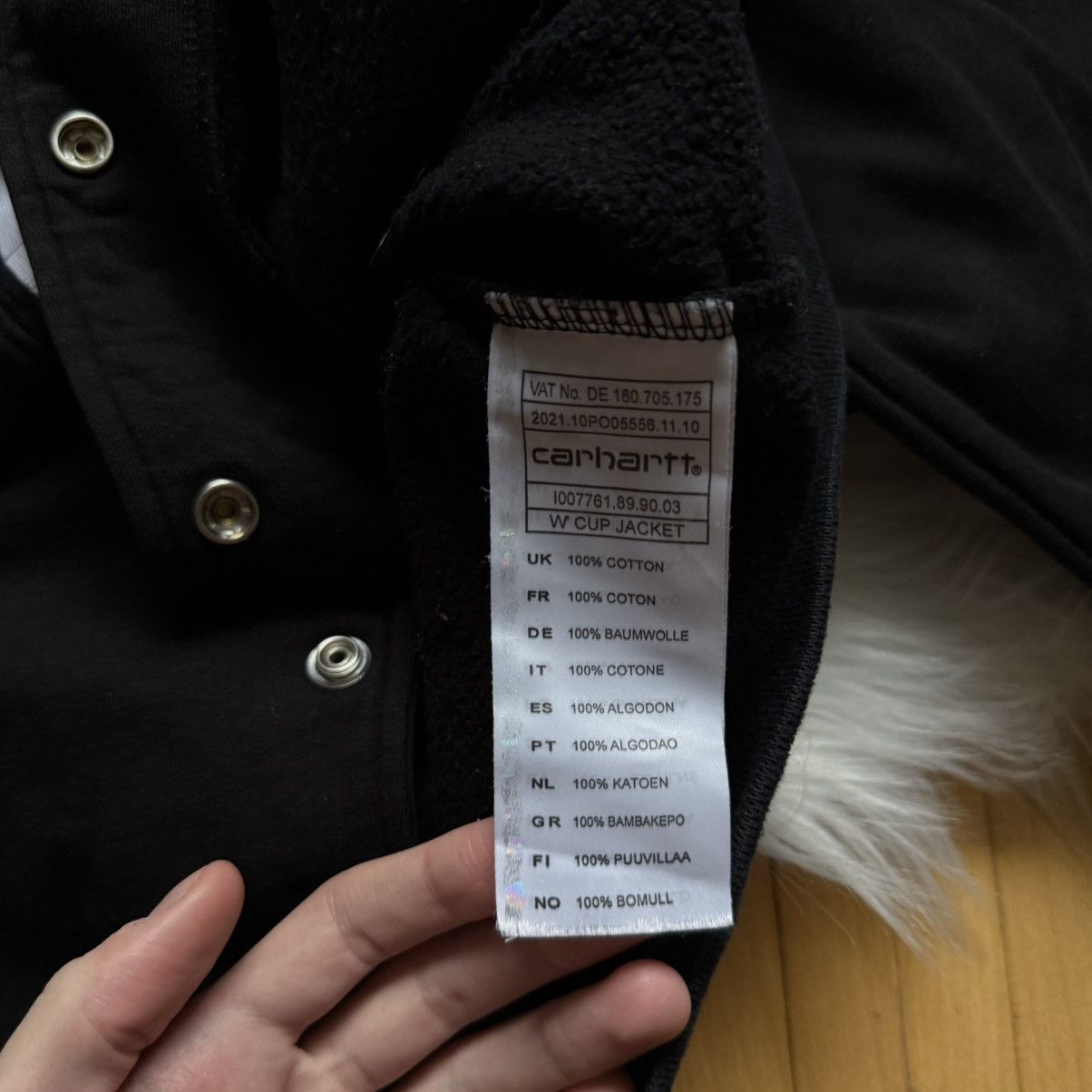 Carhartt 📌 Vintage Carhartt 00s W Cup Big Logo Bomber Jacket Size US M / EU 48-50 / 2 - 10 Thumbnail